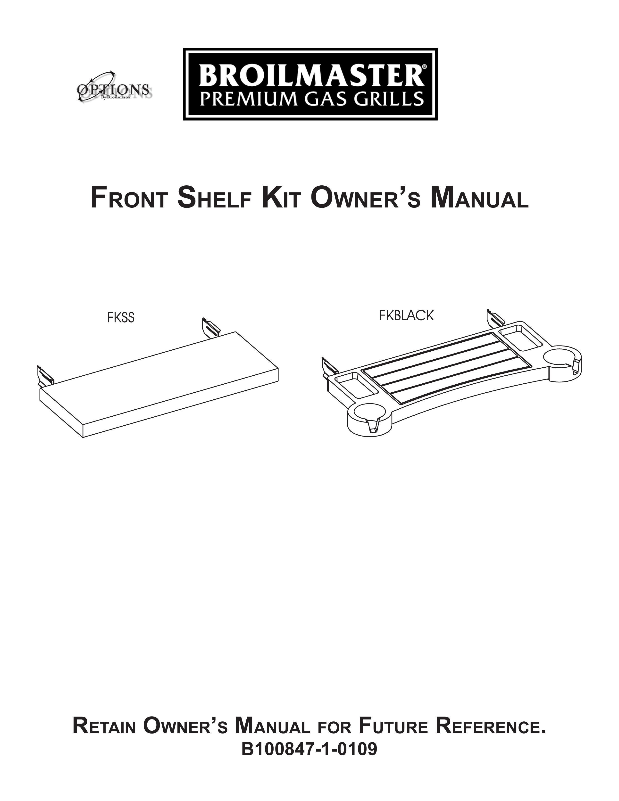 Broilmaster B100847-1-0109 Gas Grill User Manual