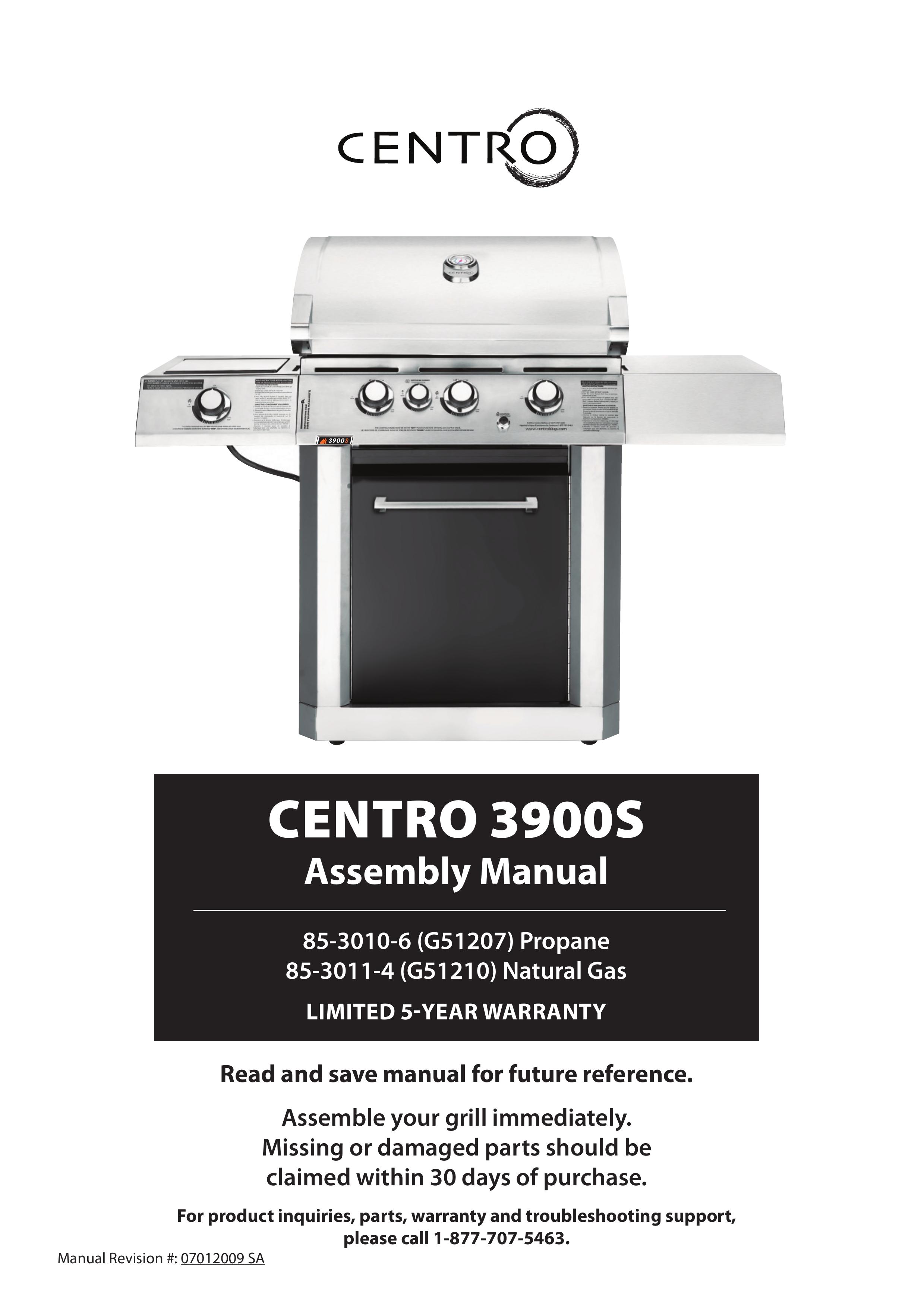 Centro 3900S Gas Grill User Manual