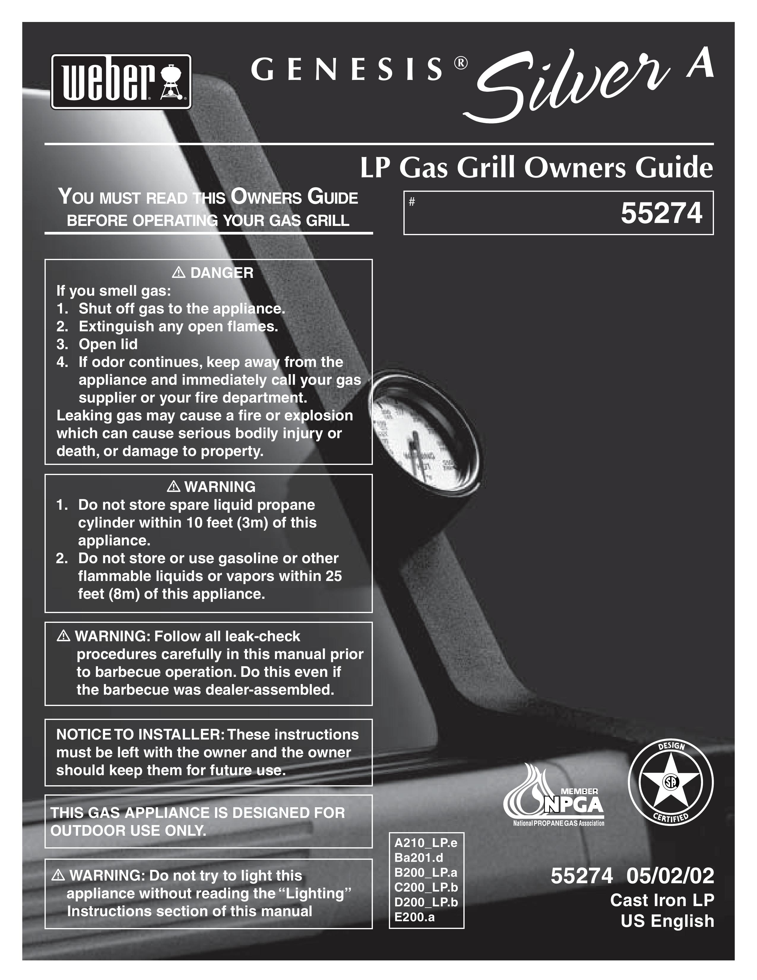 Genesis Advanced Technologies 55274 Gas Grill User Manual