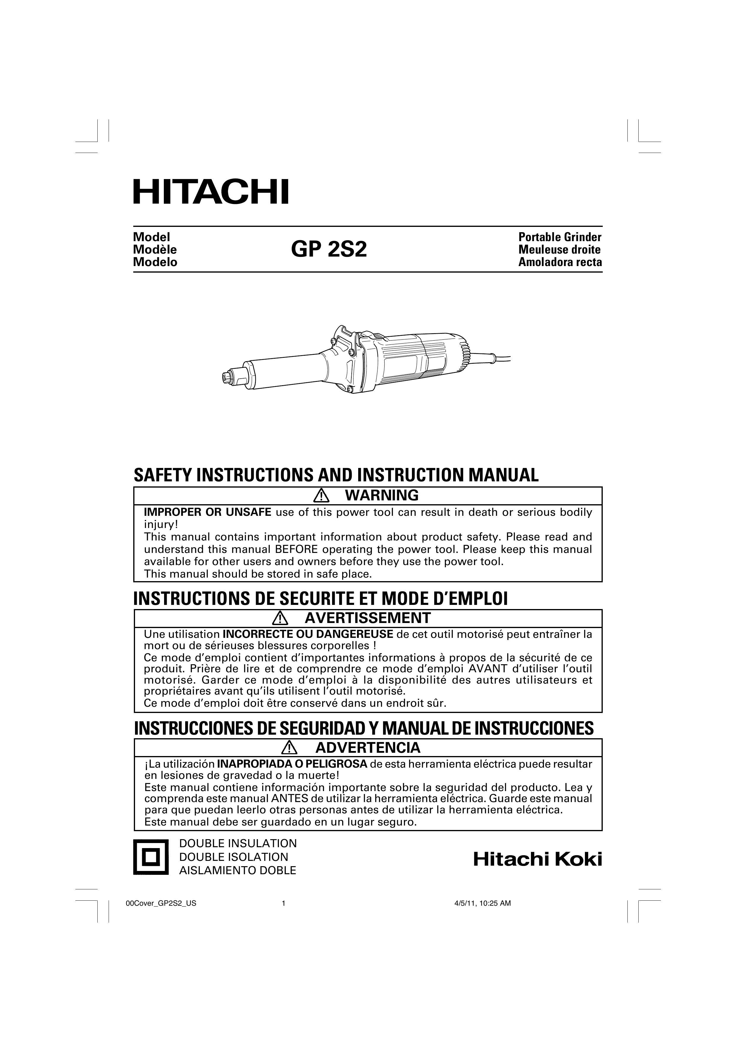 Hitachi GP 2S2 Gas Grill User Manual