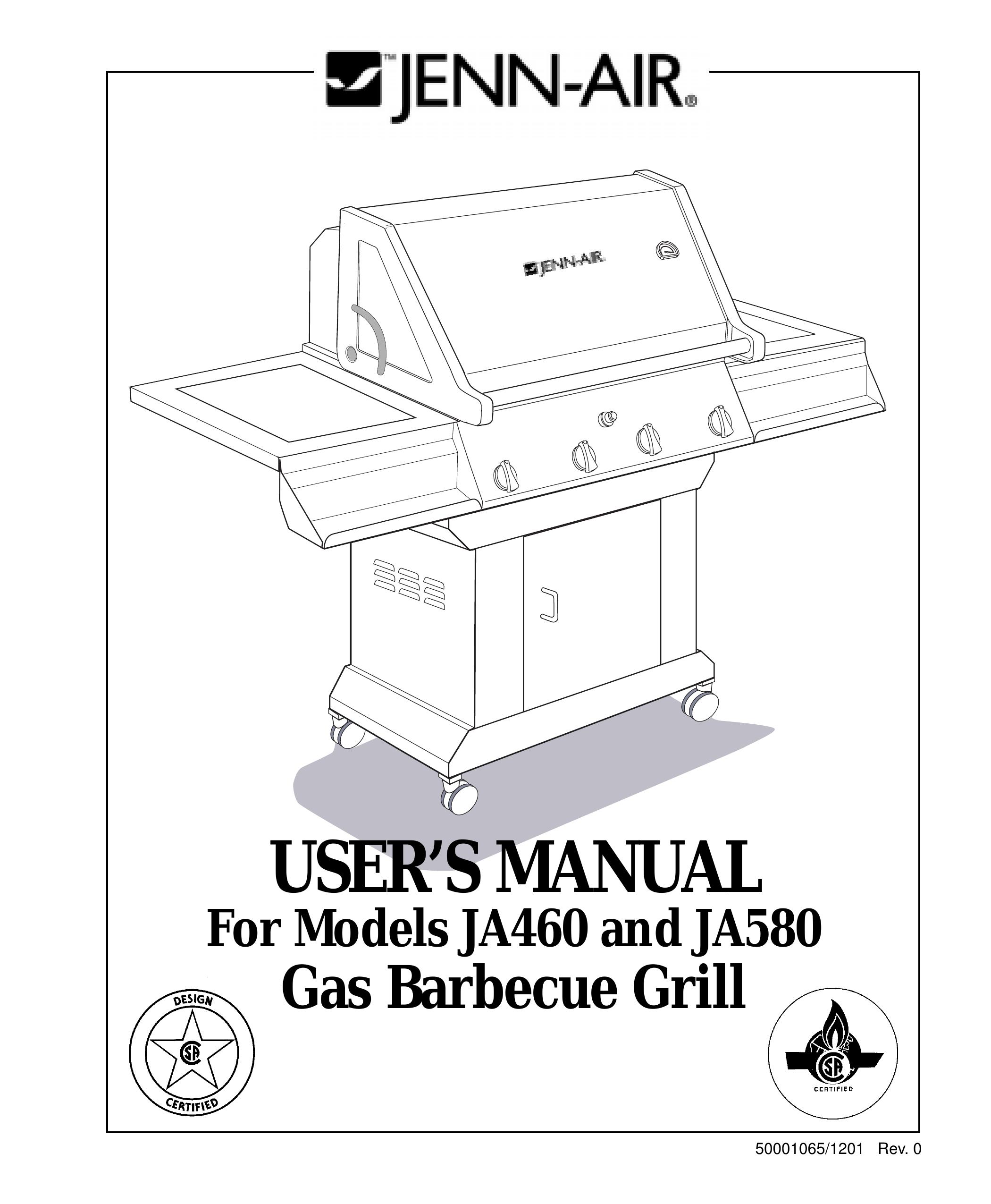 Jenn-Air JA580 Gas Grill User Manual