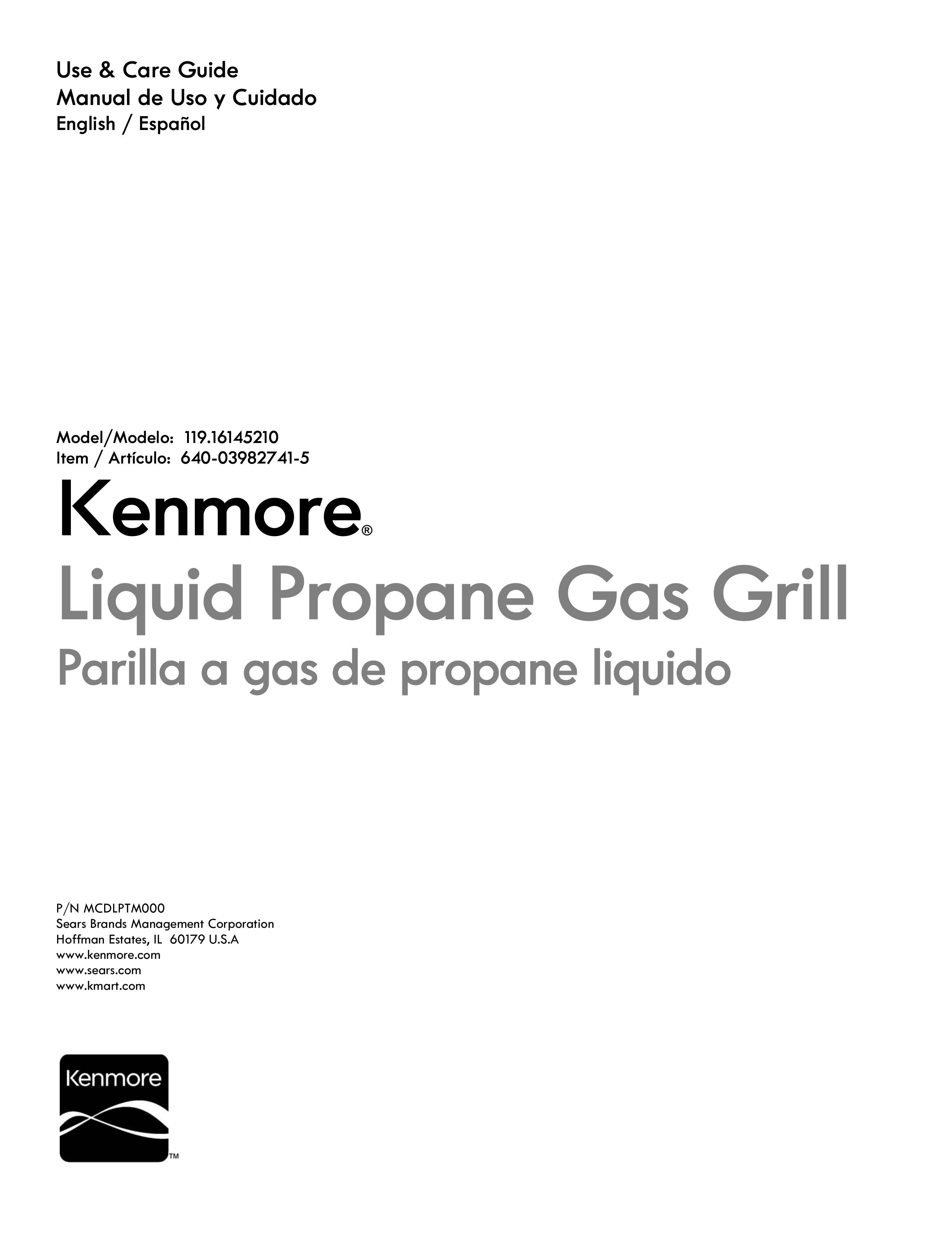 Kenmore 119.1614521 Gas Grill User Manual