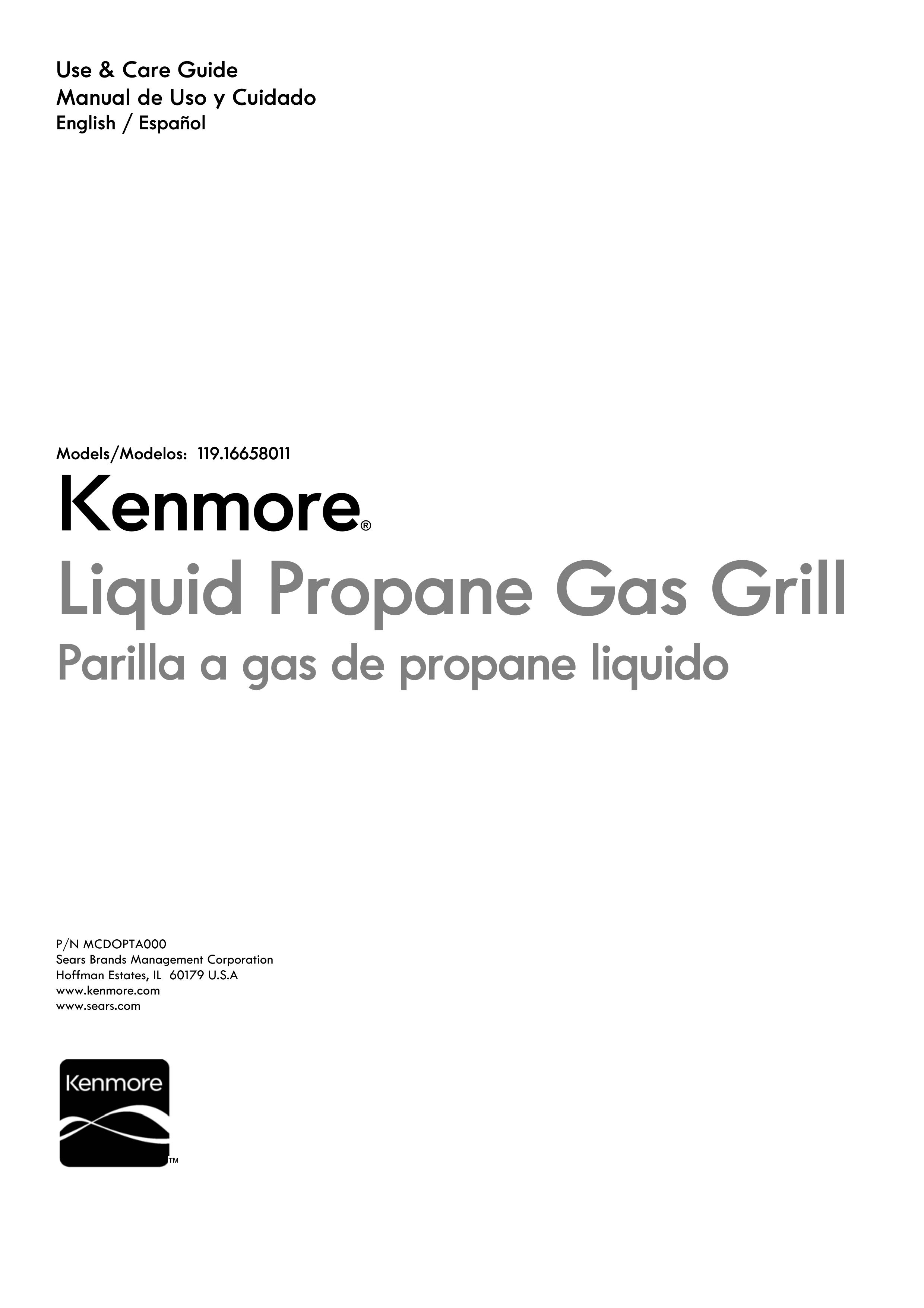 Kenmore 119.1665801 Gas Grill User Manual