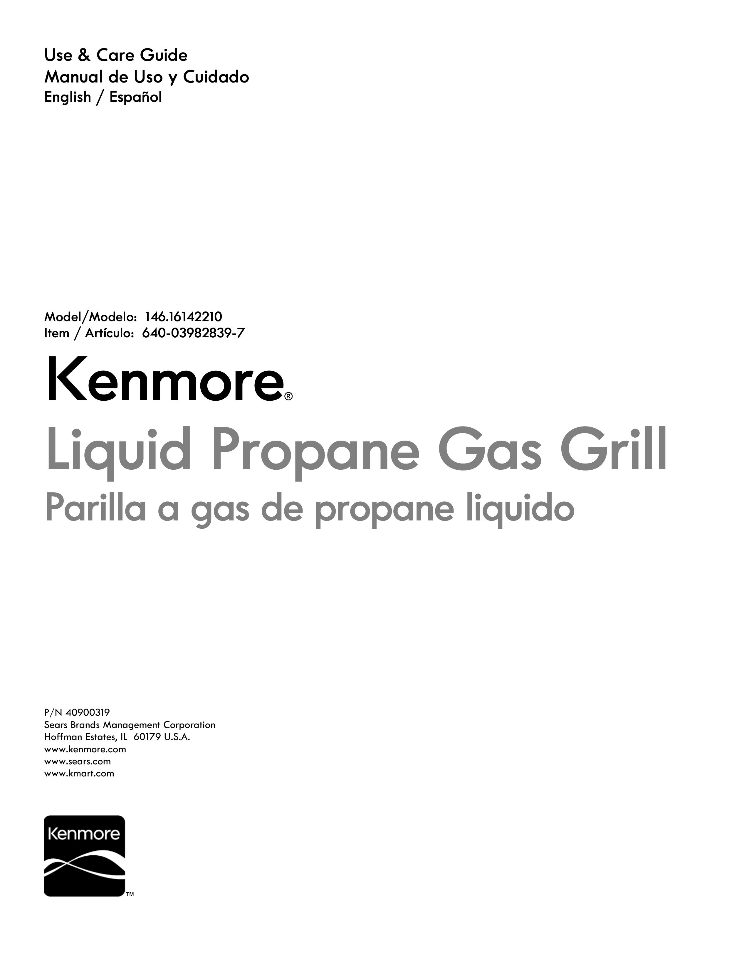 Kenmore 146.1614221 Gas Grill User Manual