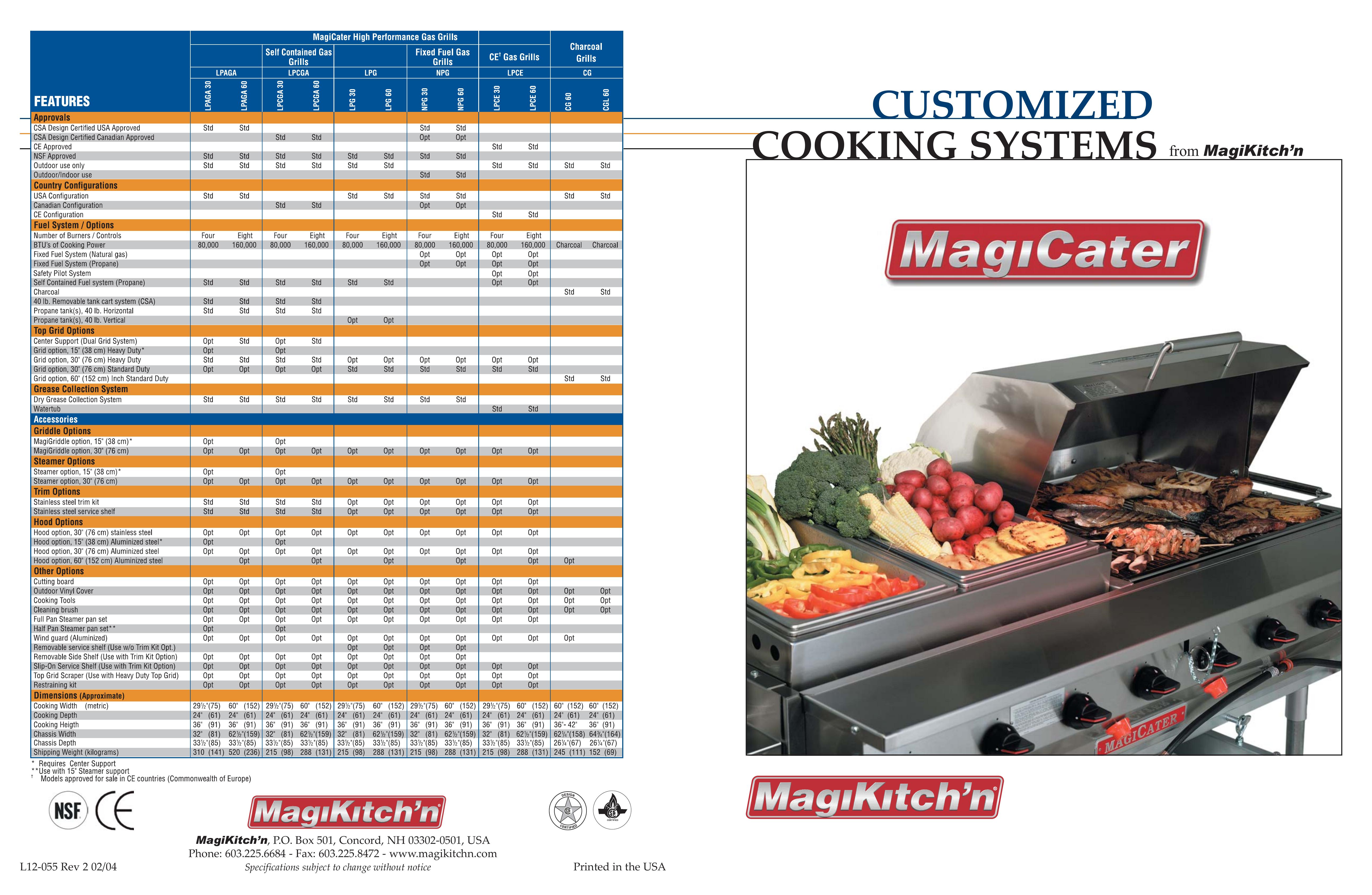 Magikitch'n LPAGA60-SS Gas Grill User Manual