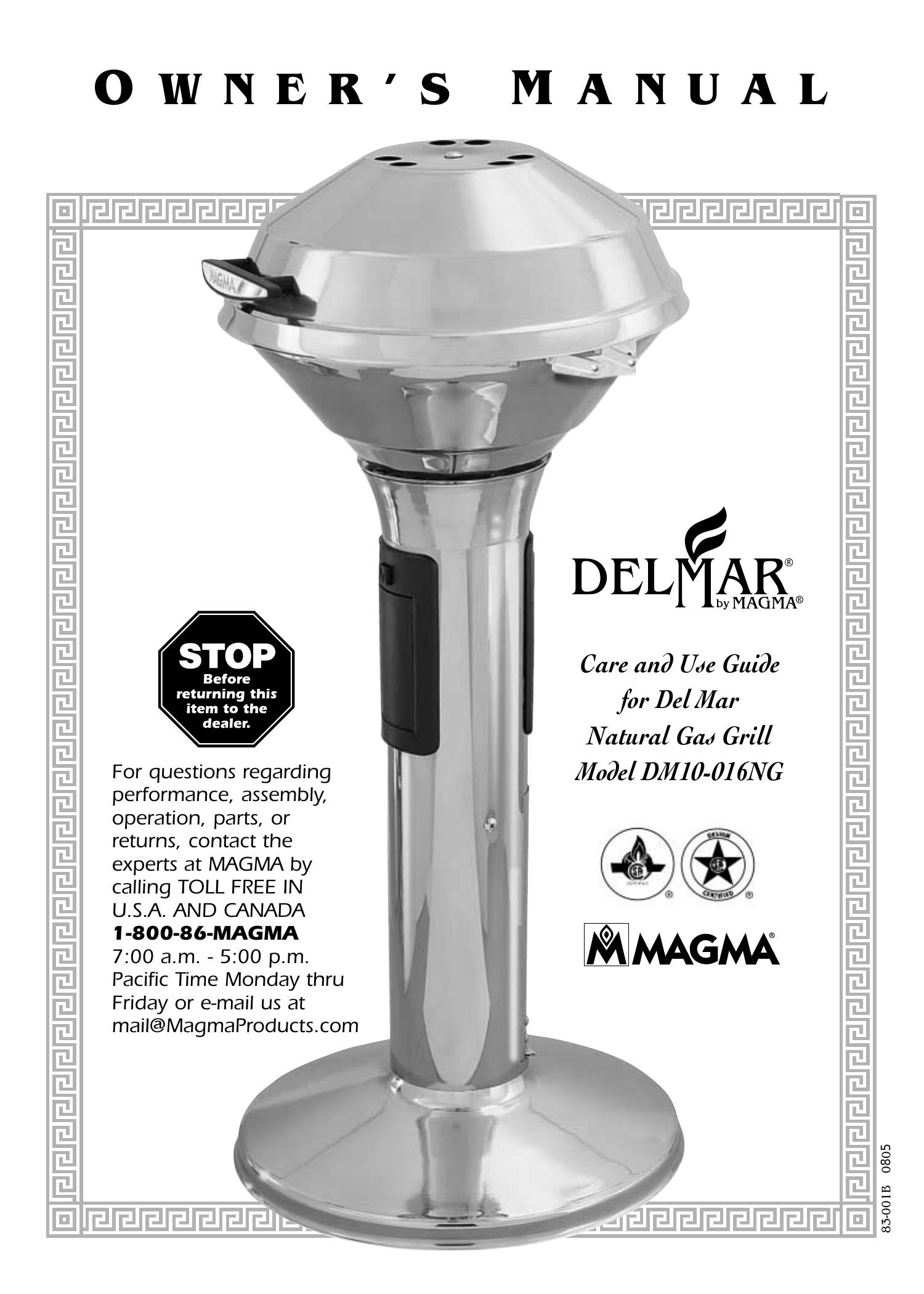 Magma DM10-016NG Gas Grill User Manual