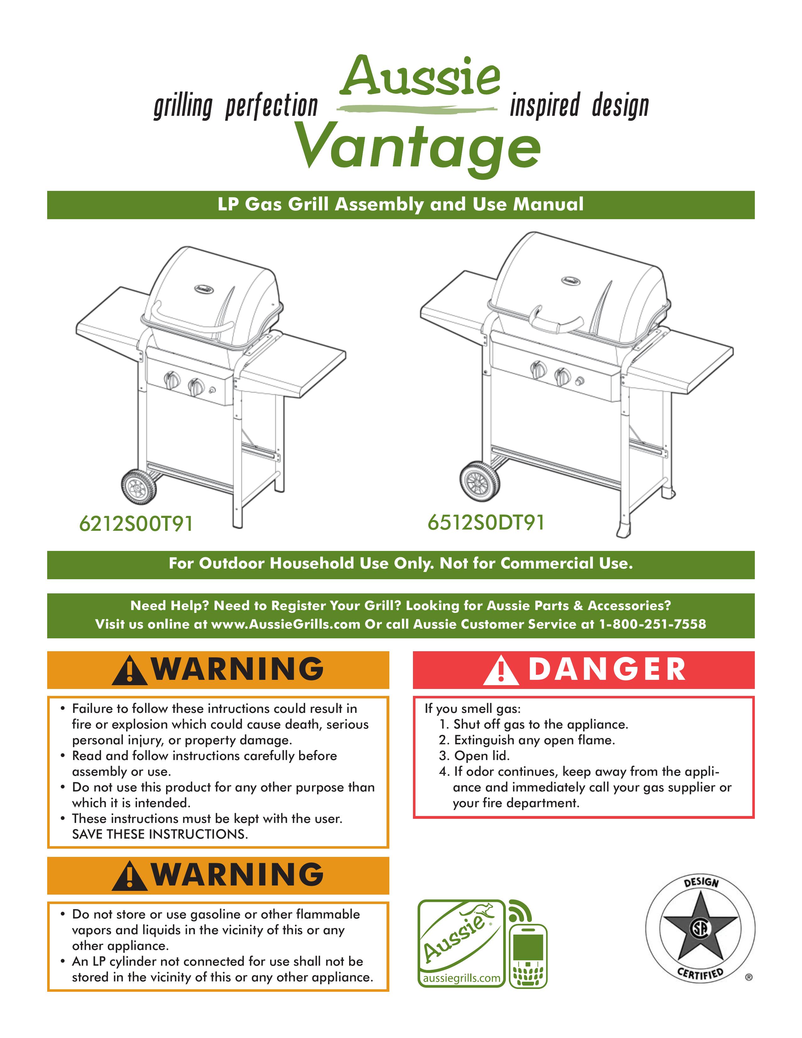 Meco 6212S00T91 Gas Grill User Manual