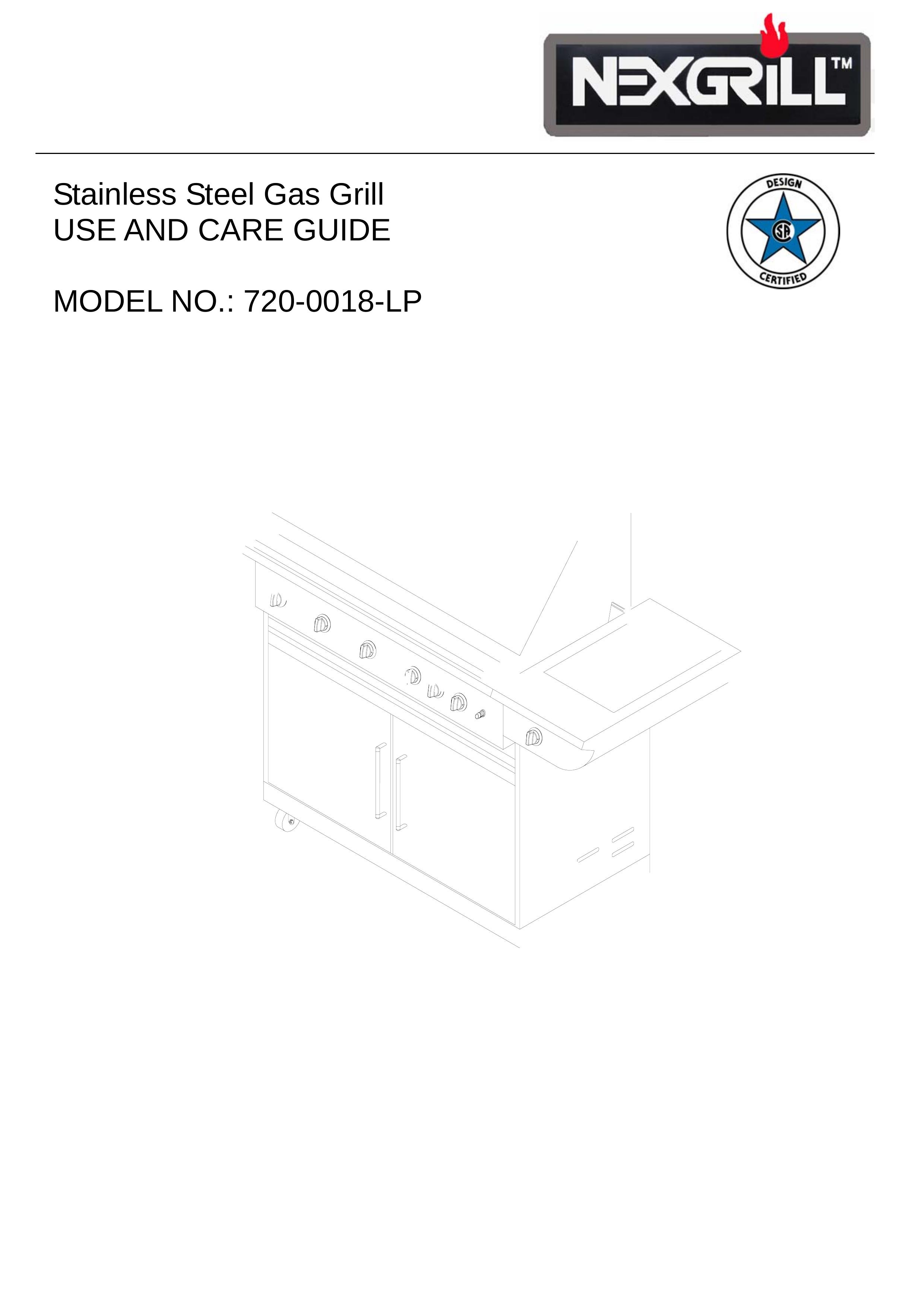 Nexgrill 720-0018-LP Gas Grill User Manual