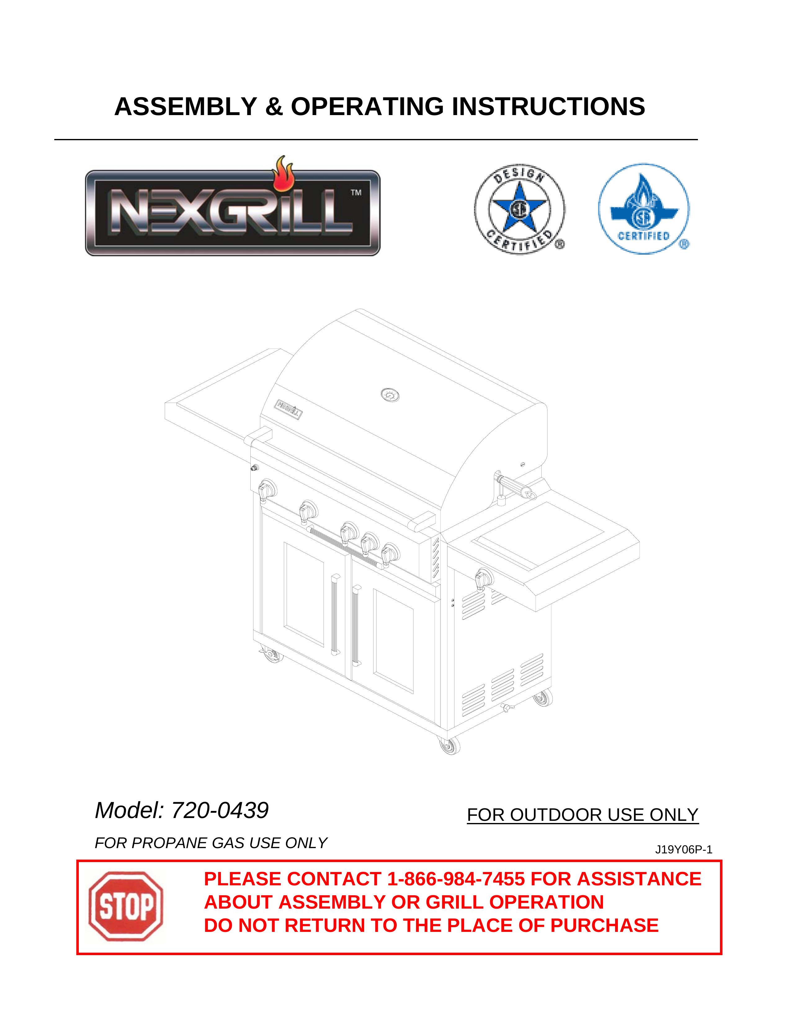 Nexgrill 720-0439 Gas Grill User Manual