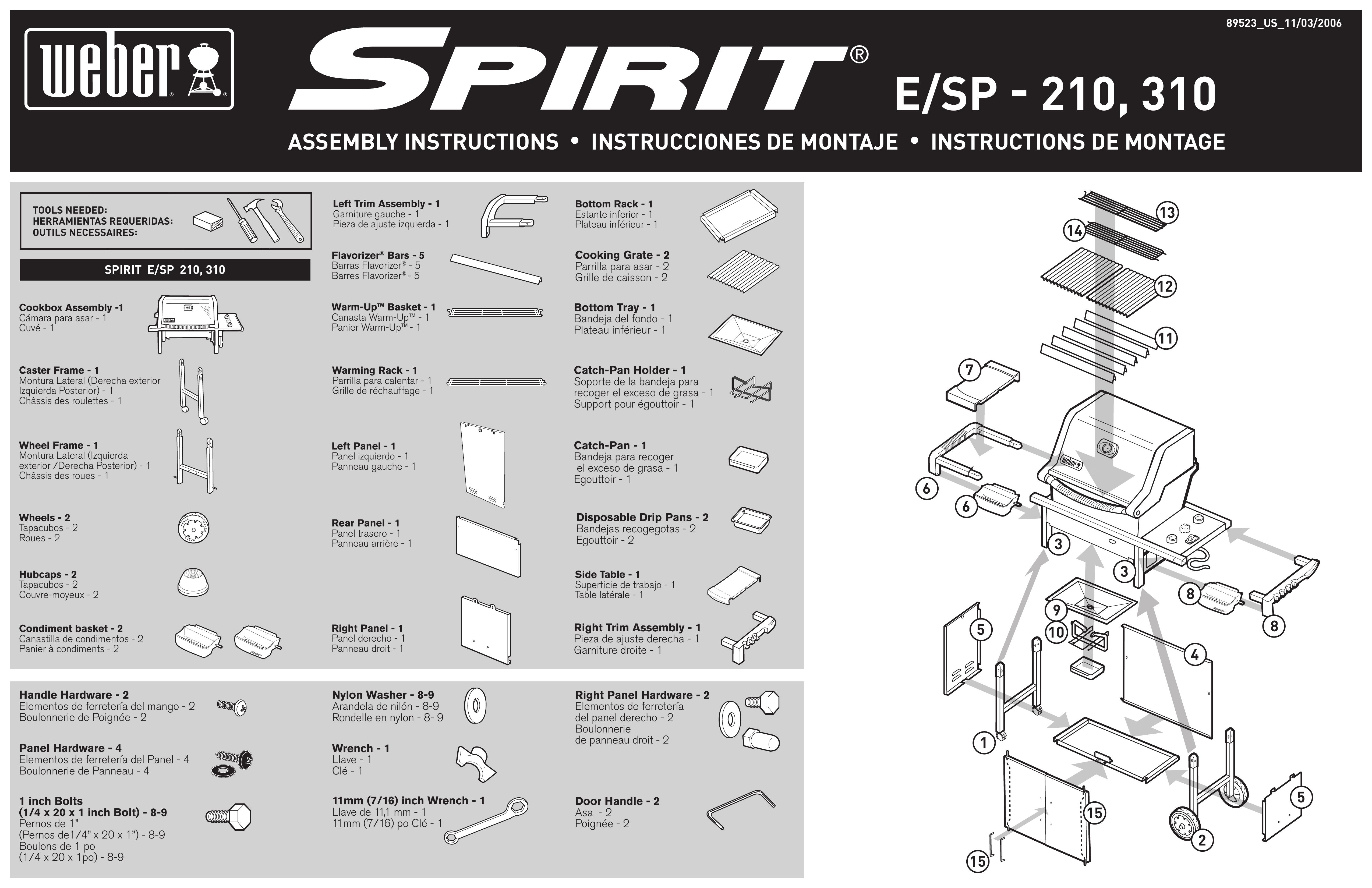 Spirit E/SP -210 Gas Grill User Manual