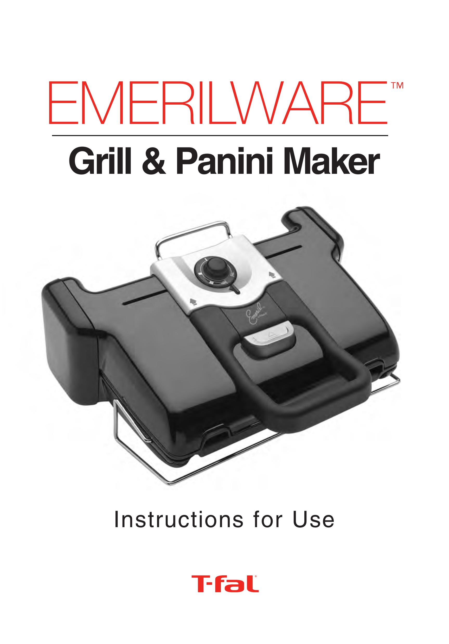 T-Fal Use Grill & Panini Maker Gas Grill User Manual