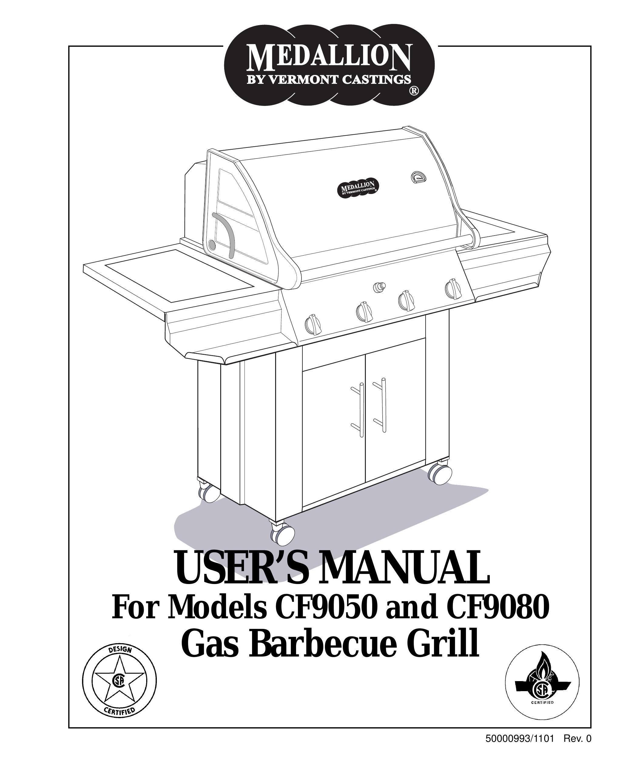 Vermont Casting CF9050 CF9080 Gas Grill User Manual