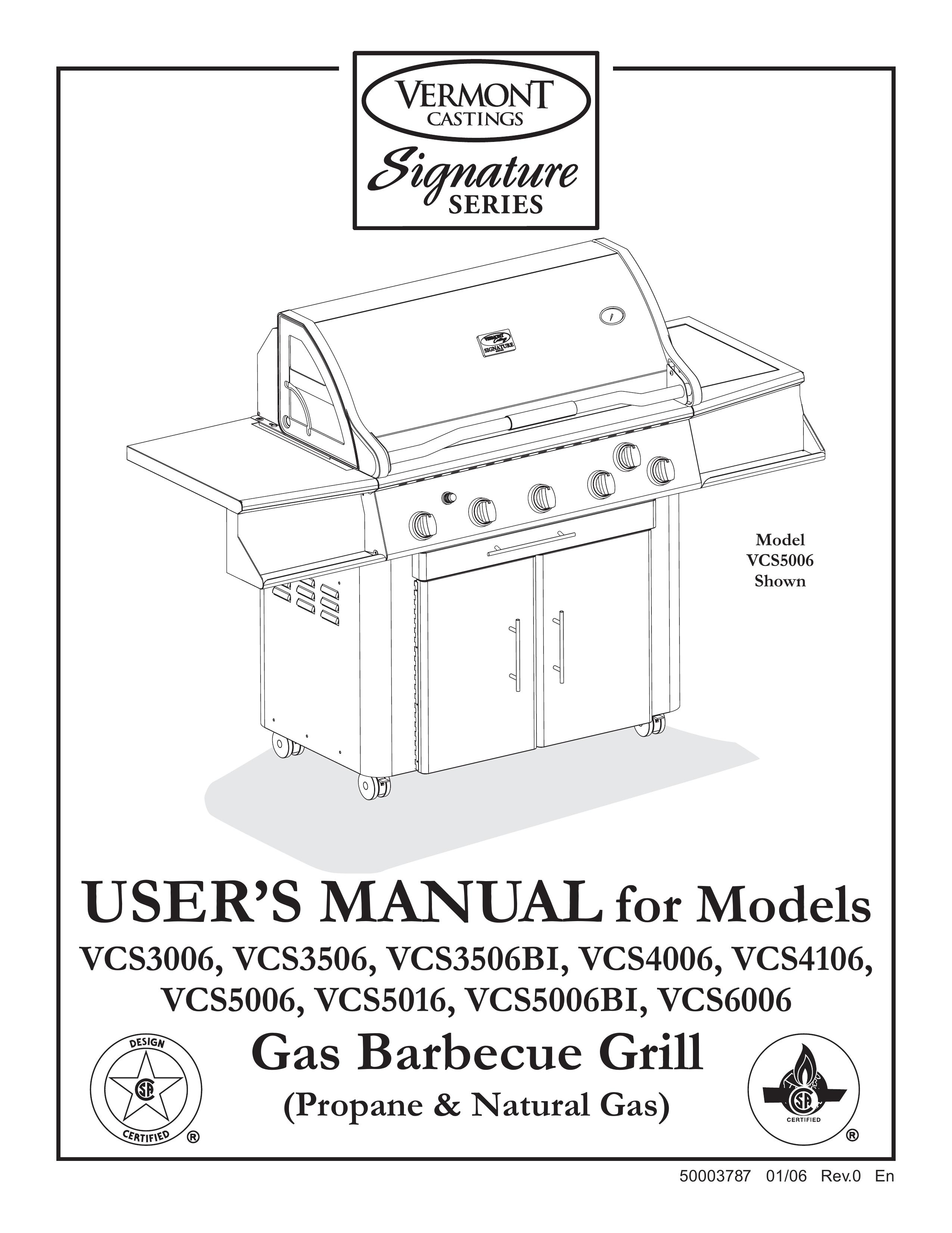 Vermont Casting VCS3506BI Gas Grill User Manual