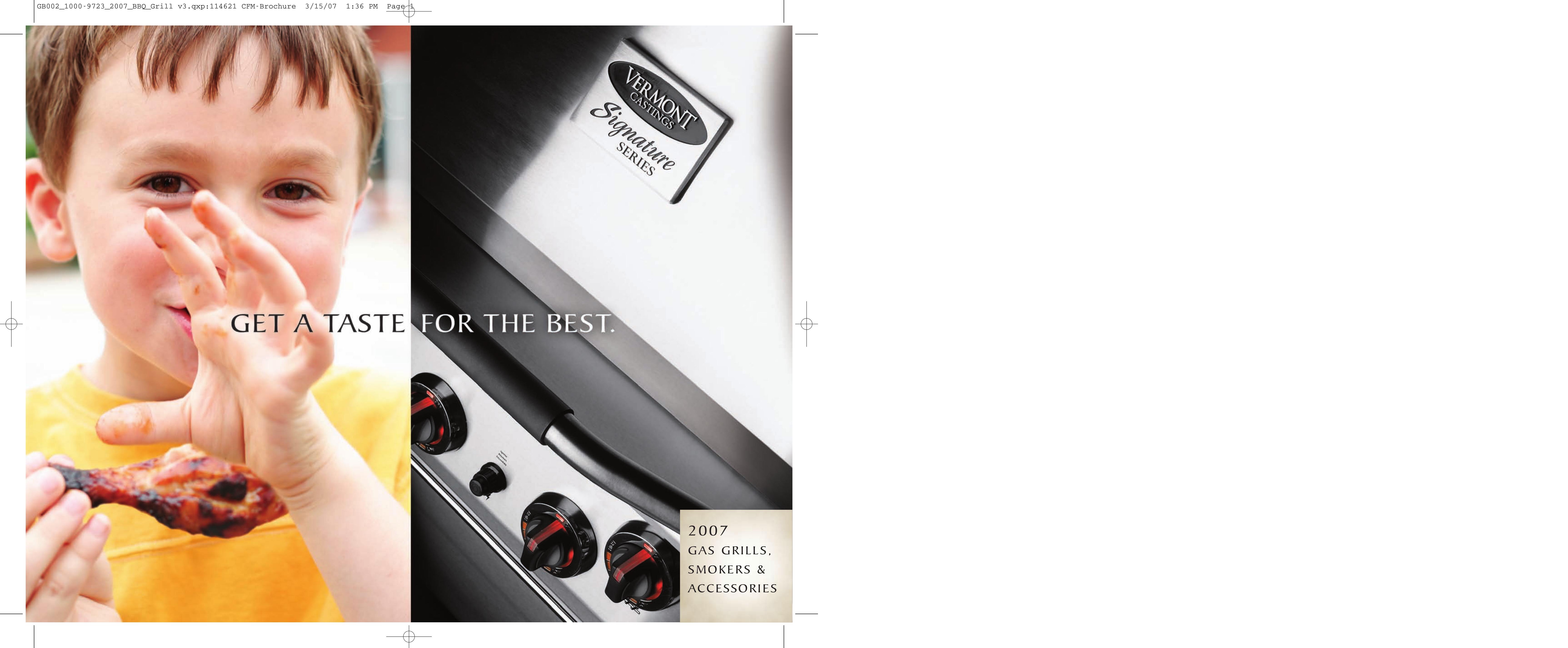 Vermont Casting VCS3507 Gas Grill User Manual