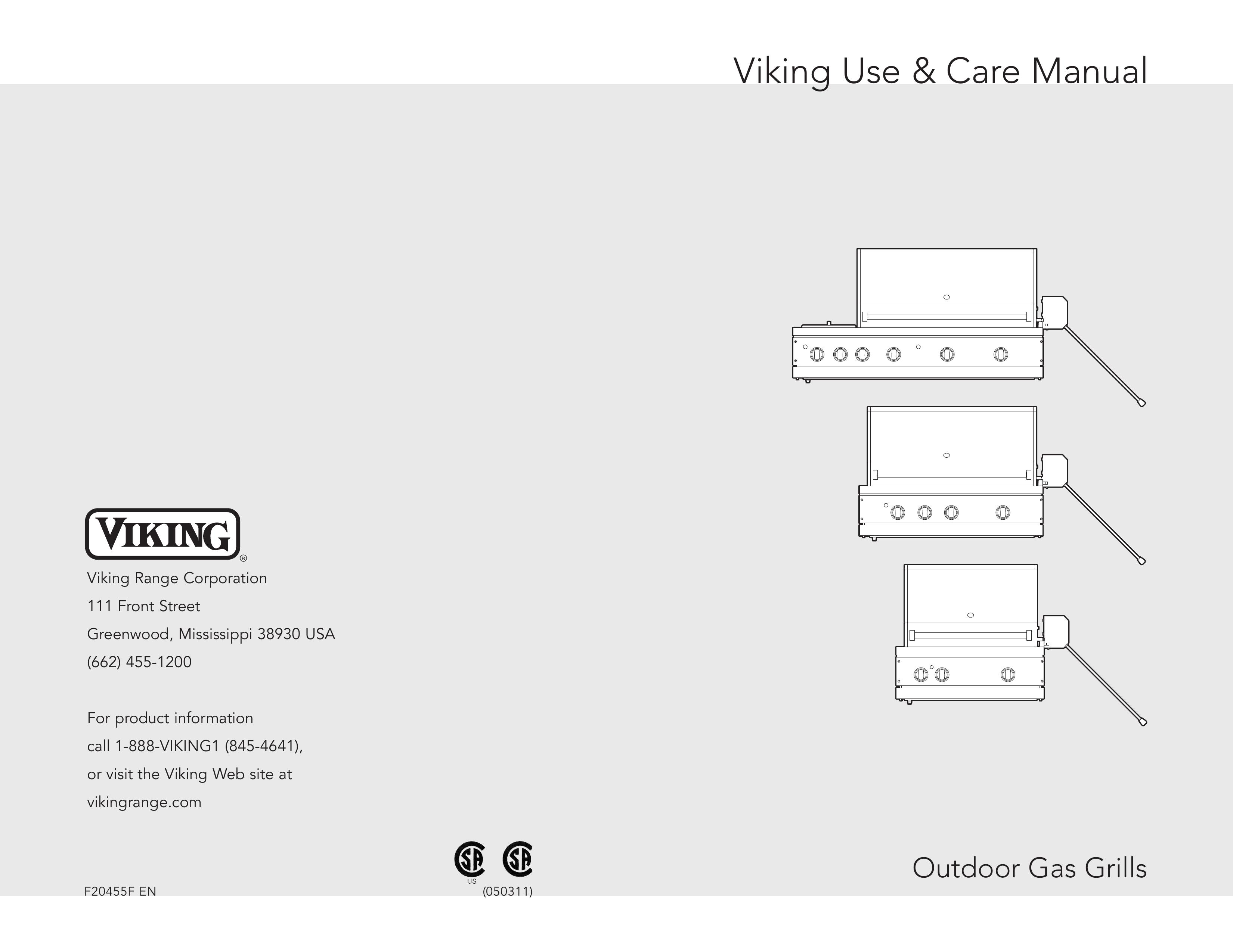 Viking VGBQ300 Gas Grill User Manual