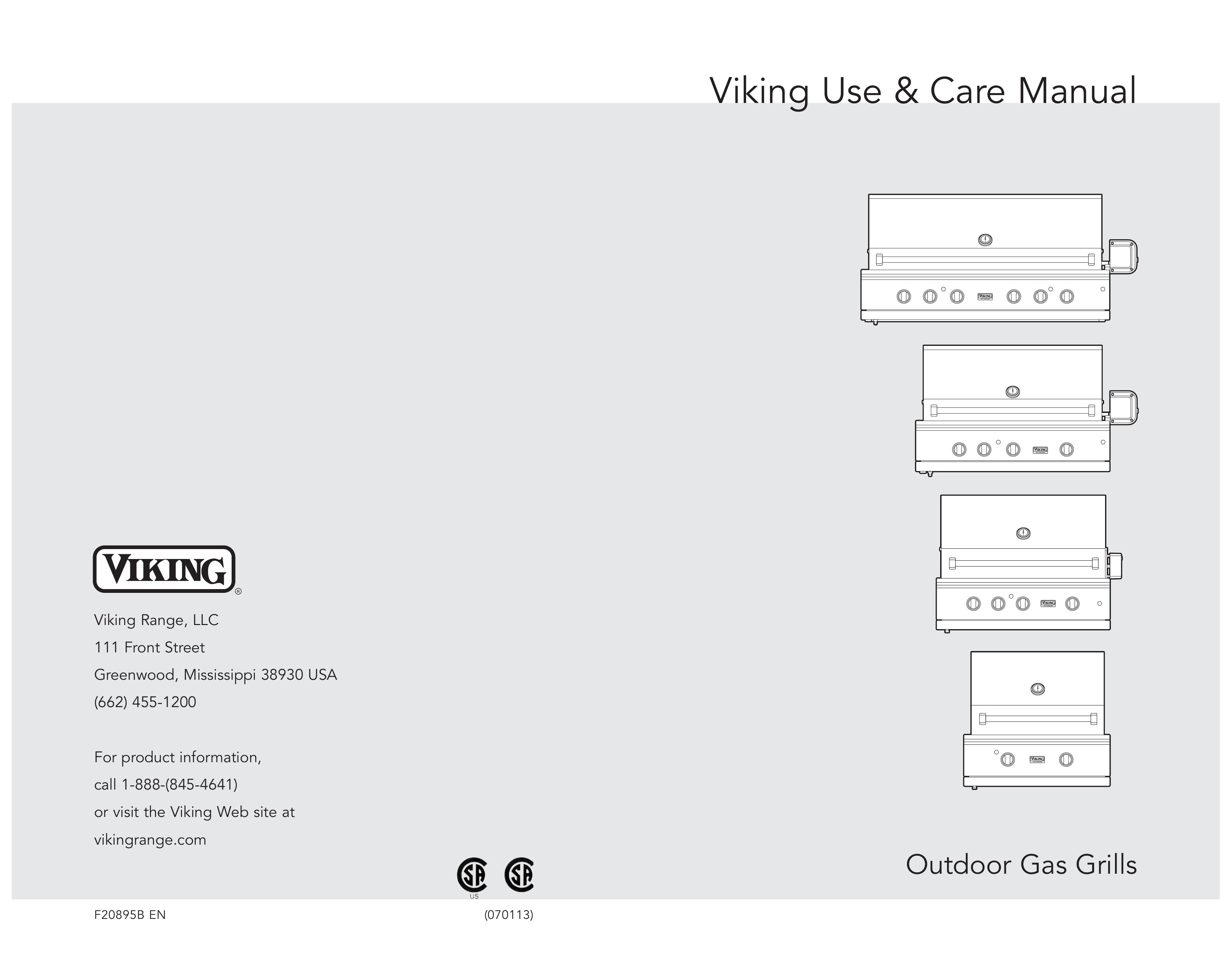 Viking VGBQ336 Gas Grill User Manual