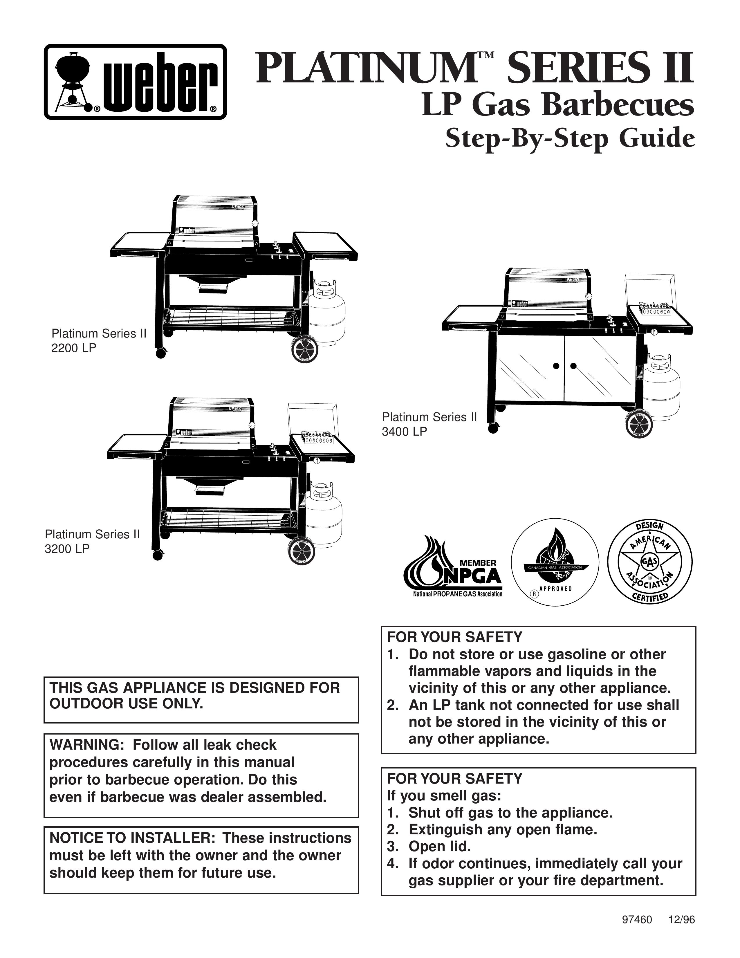 Weber 3200 LP Gas Grill User Manual