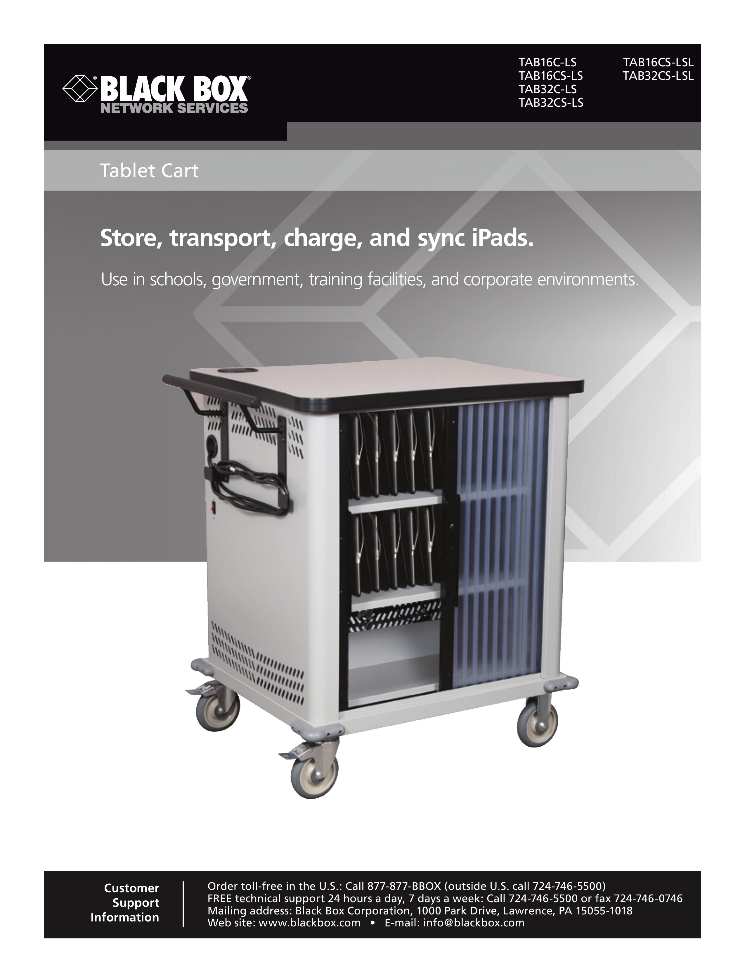 Black Box TAB16CS-LSL Outdoor Cart User Manual