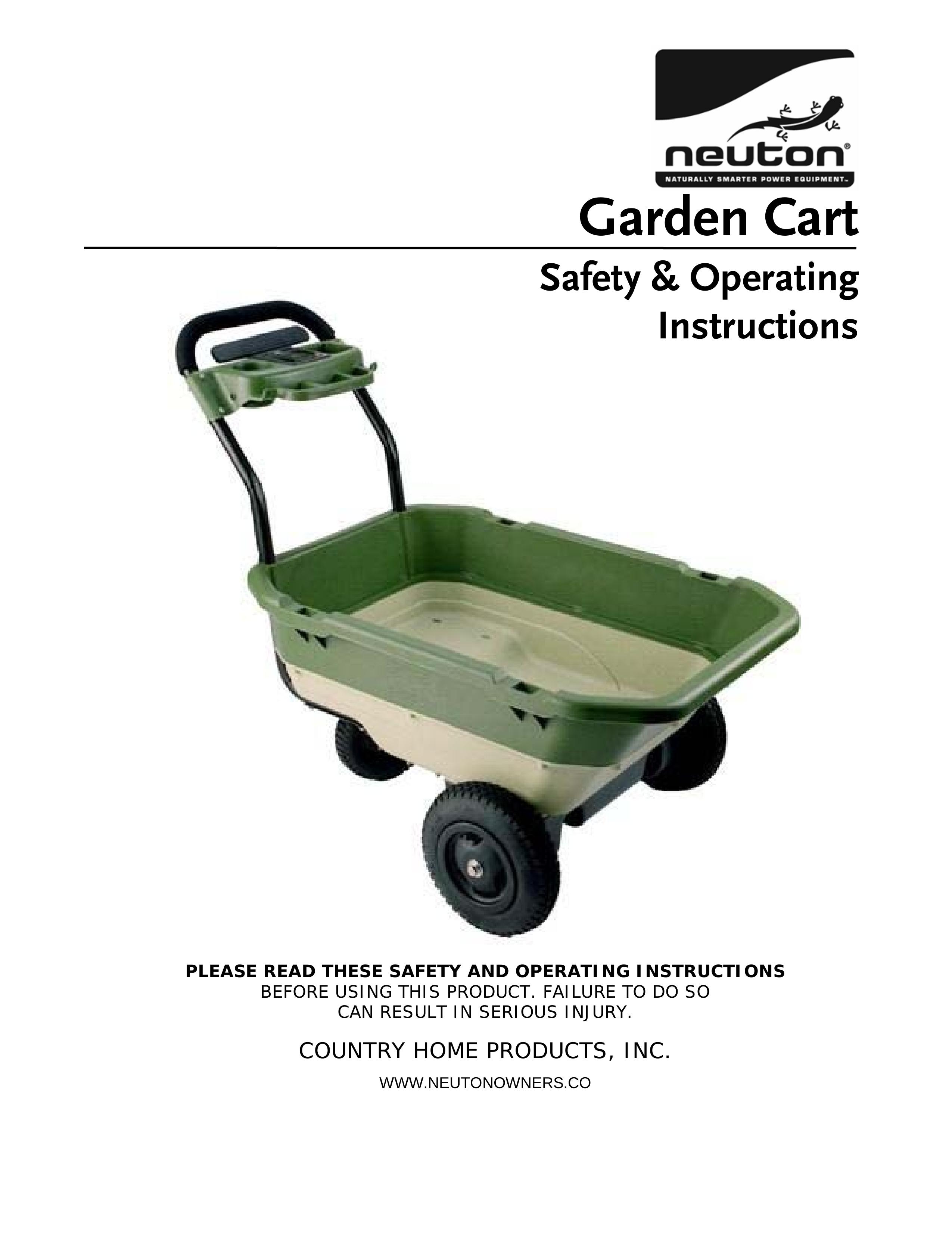 Country Home Products Garden Cart Outdoor Cart User Manual