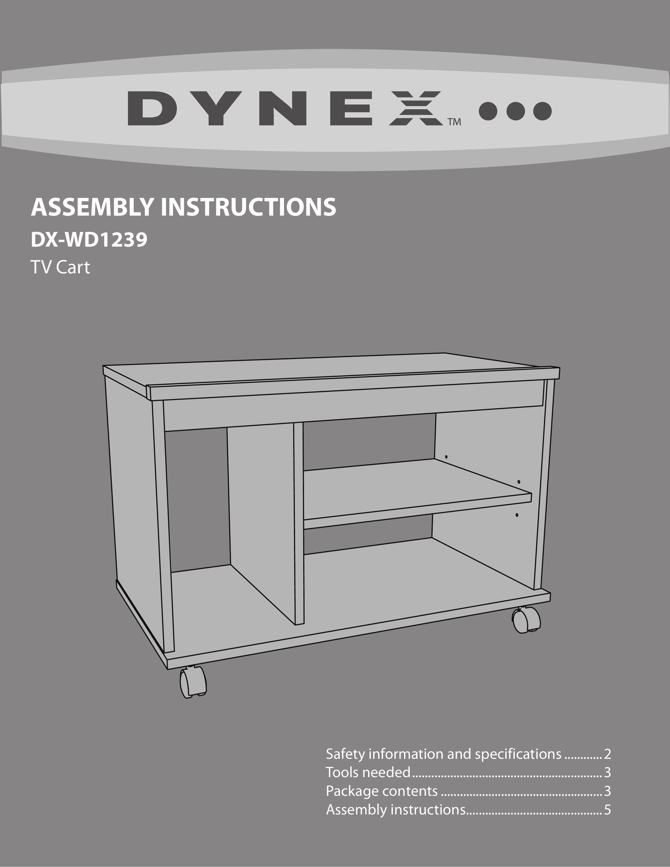 Dynex DX-WD1239 Outdoor Cart User Manual