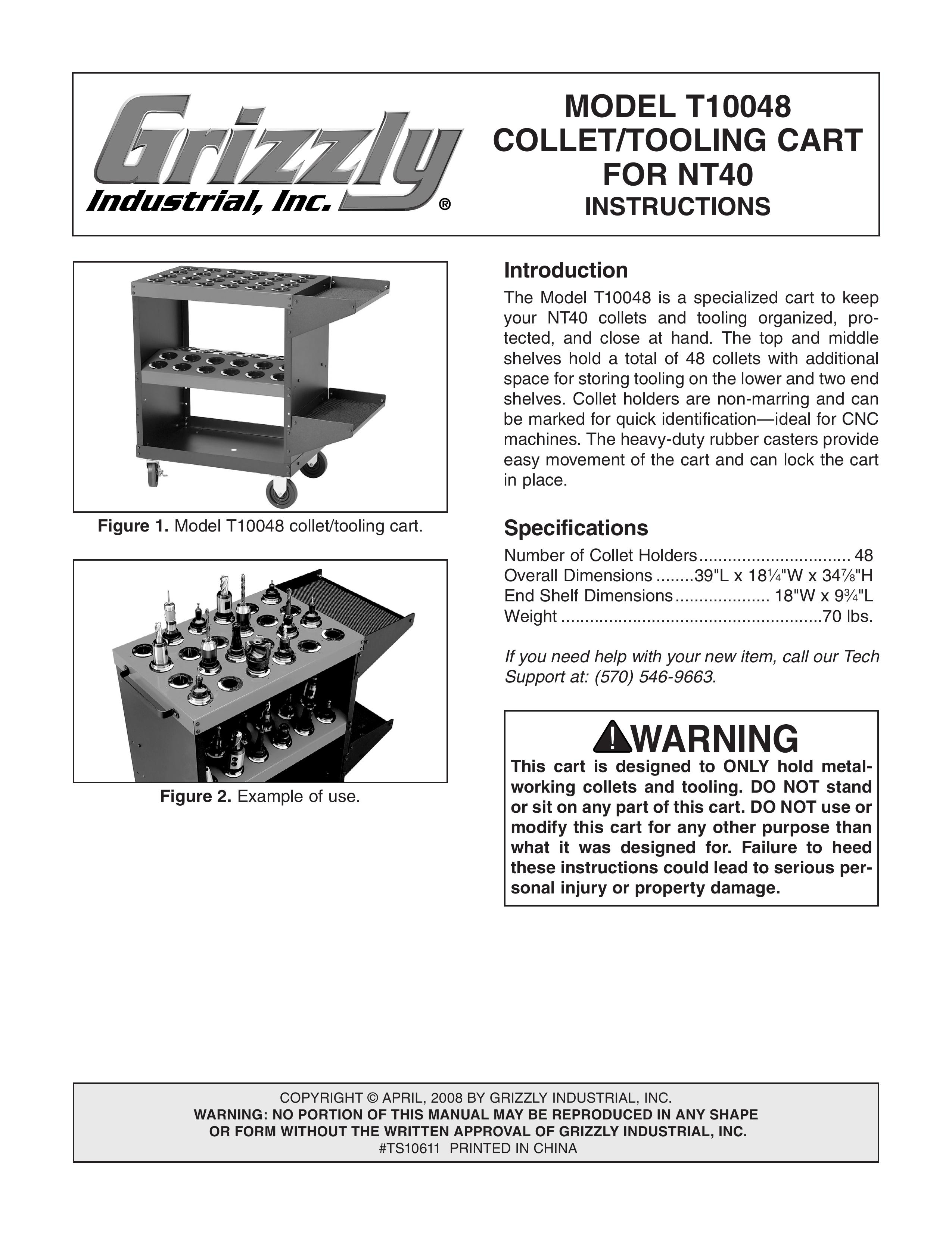 Grizzly T10048 Outdoor Cart User Manual