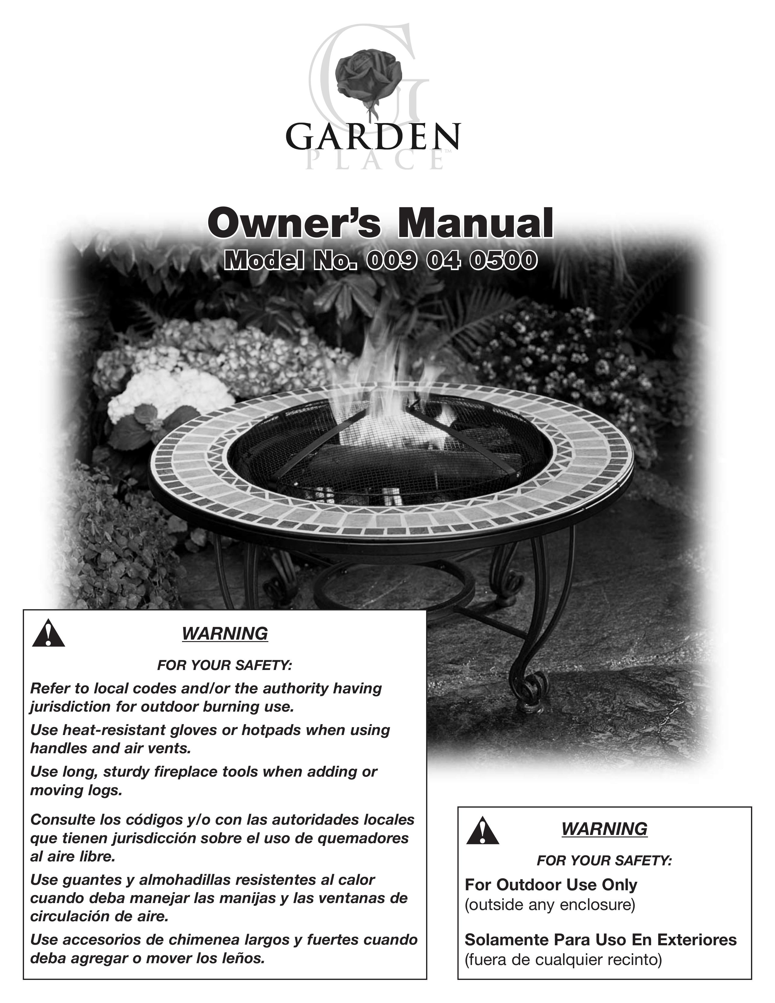 Blue Rhino 009 04 0500 Outdoor Fireplace User Manual