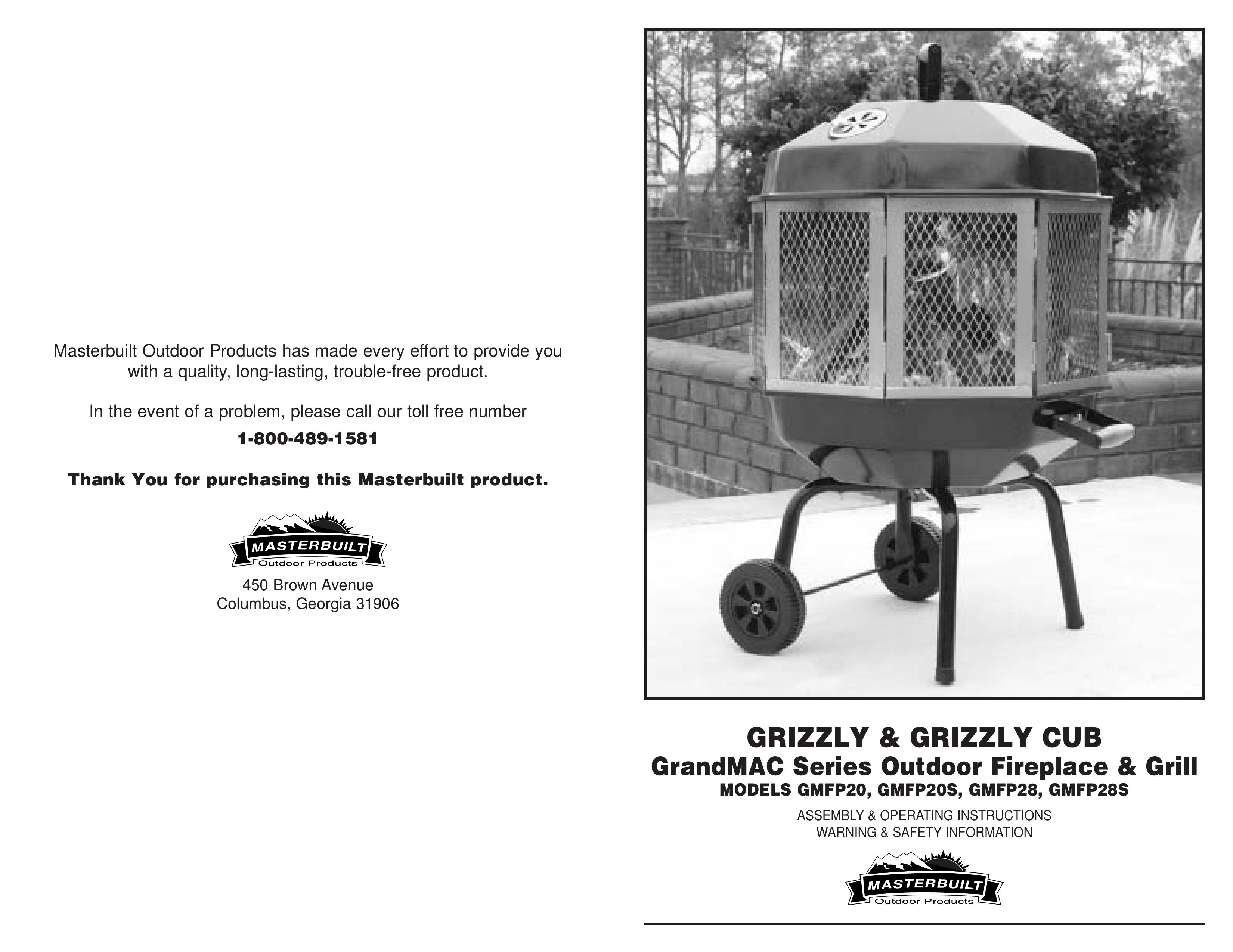 Grizzly GMFP20 Outdoor Fireplace User Manual