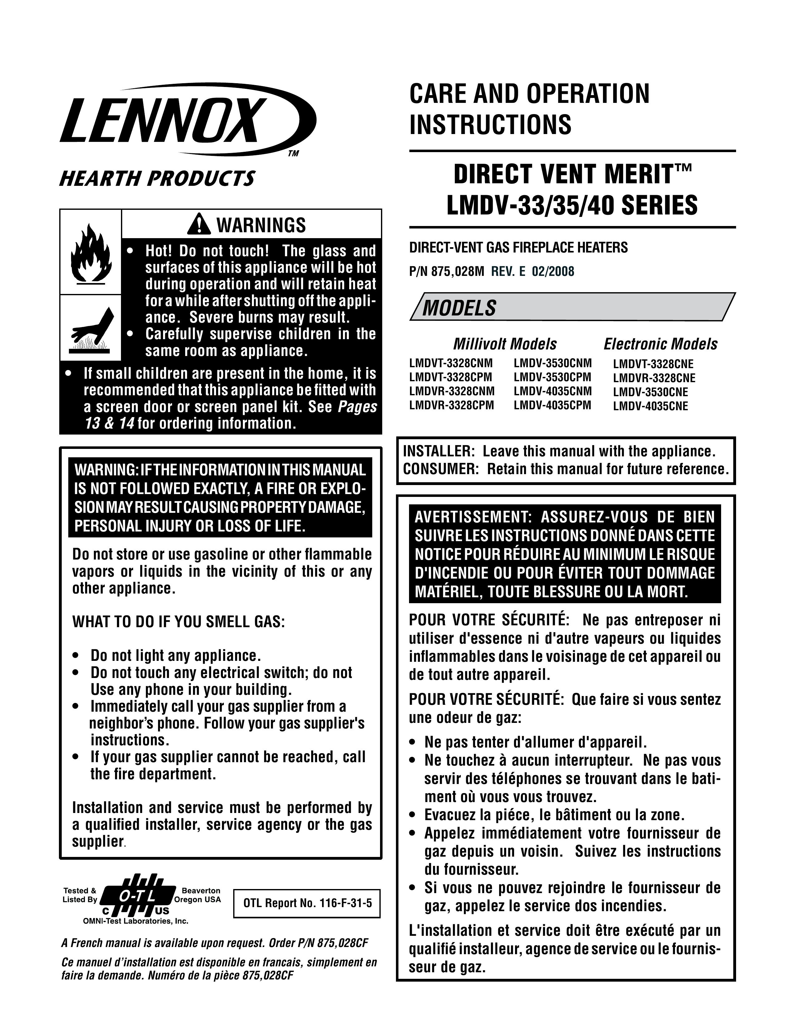 Milwaukee LMDVT-3328CNM Outdoor Fireplace User Manual