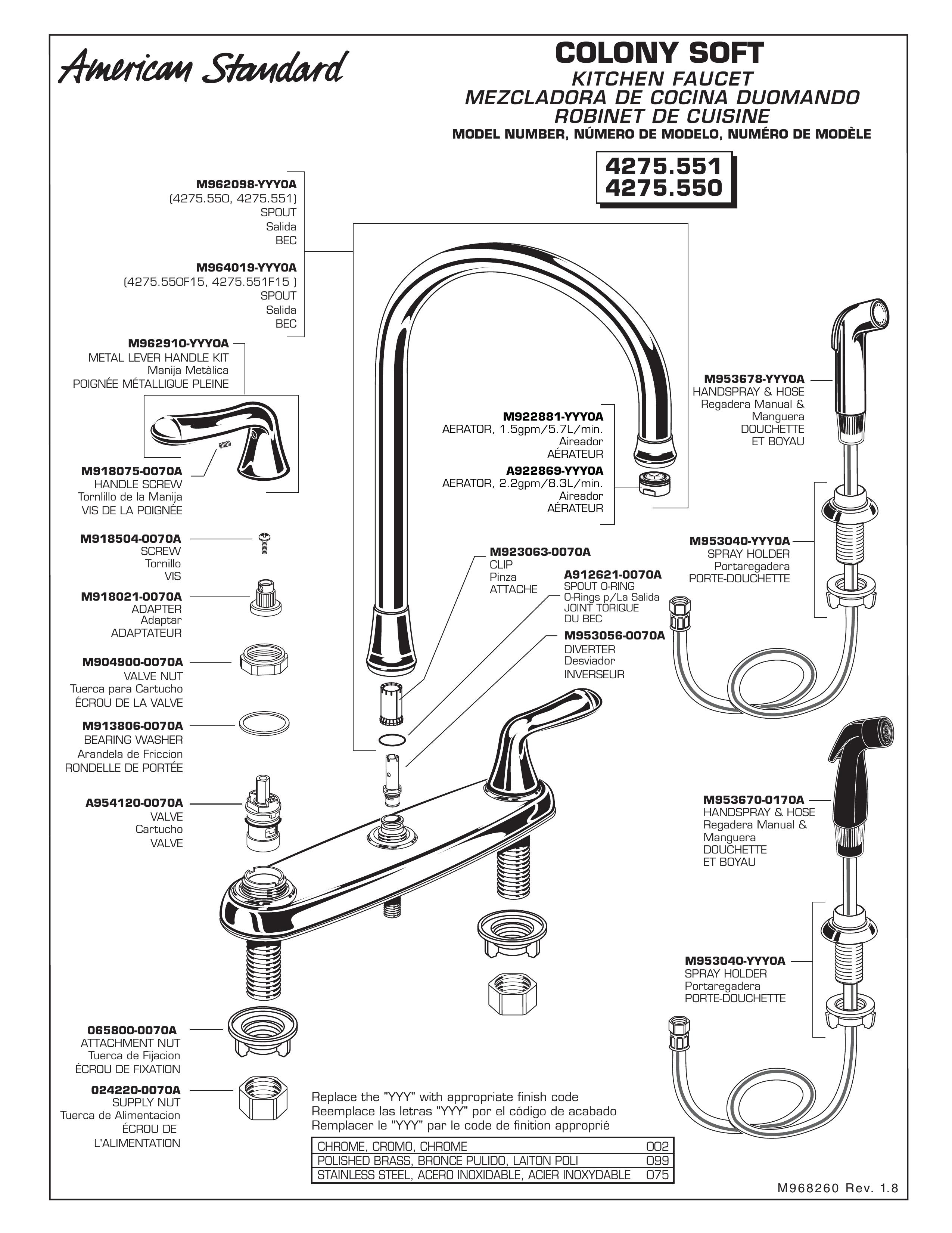 American Standard Kitchen Faucet Outdoor Kitchen Island User Manual
