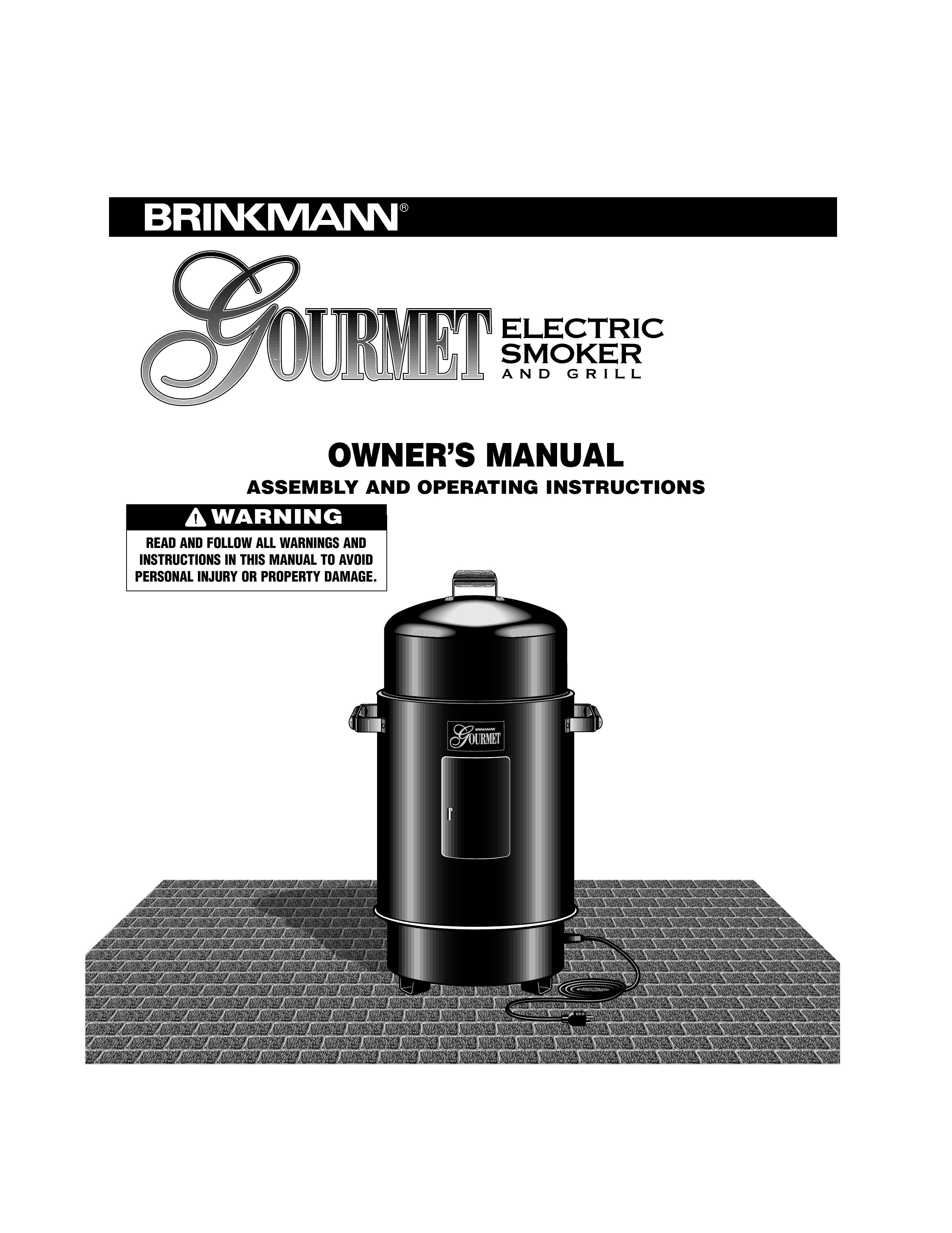 Brinkmann Electric Smoker Smoker User Manual