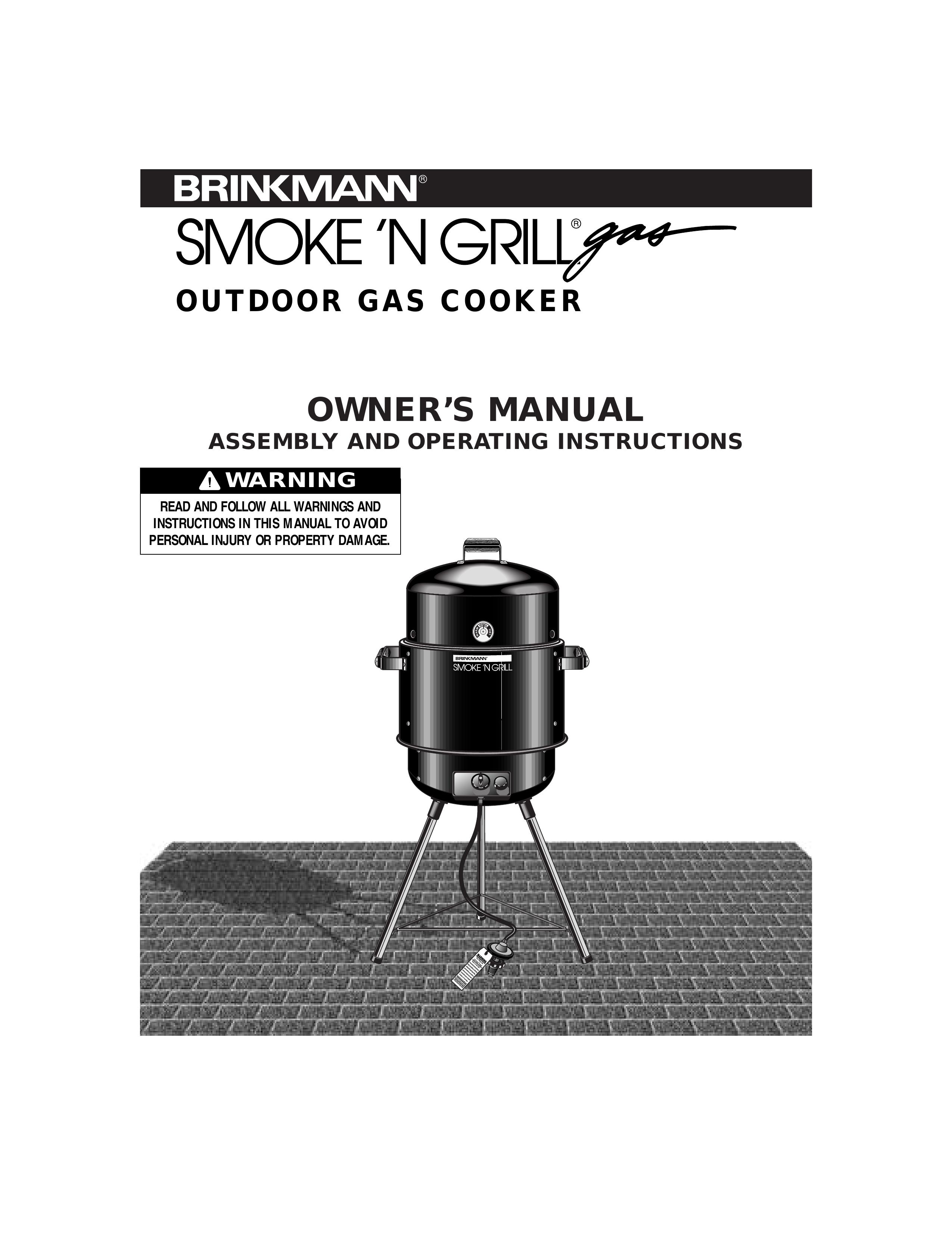Brinkmann OUTDOOR GAS COOKER Smoker User Manual