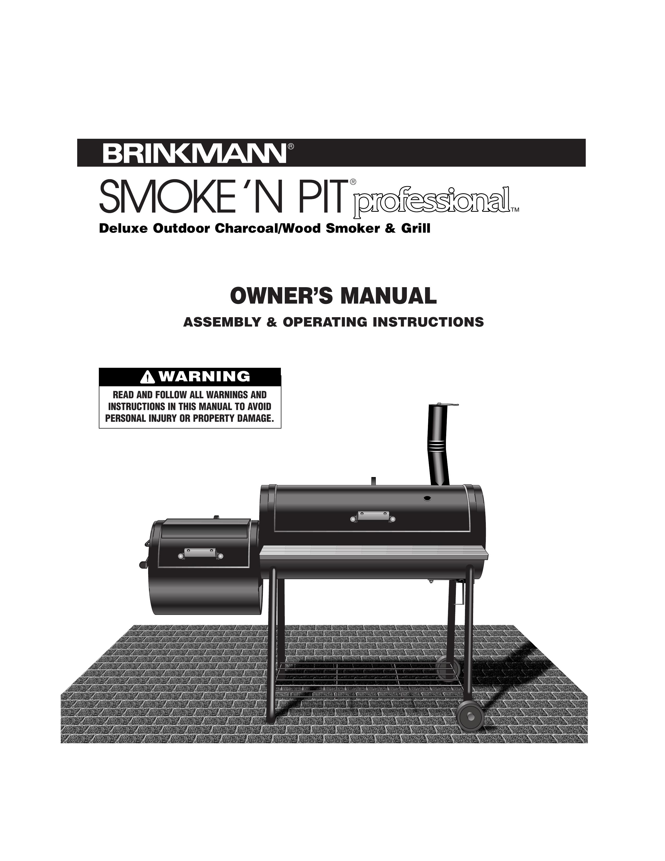 Brinkmann Wood Smoker/Grill Smoker User Manual