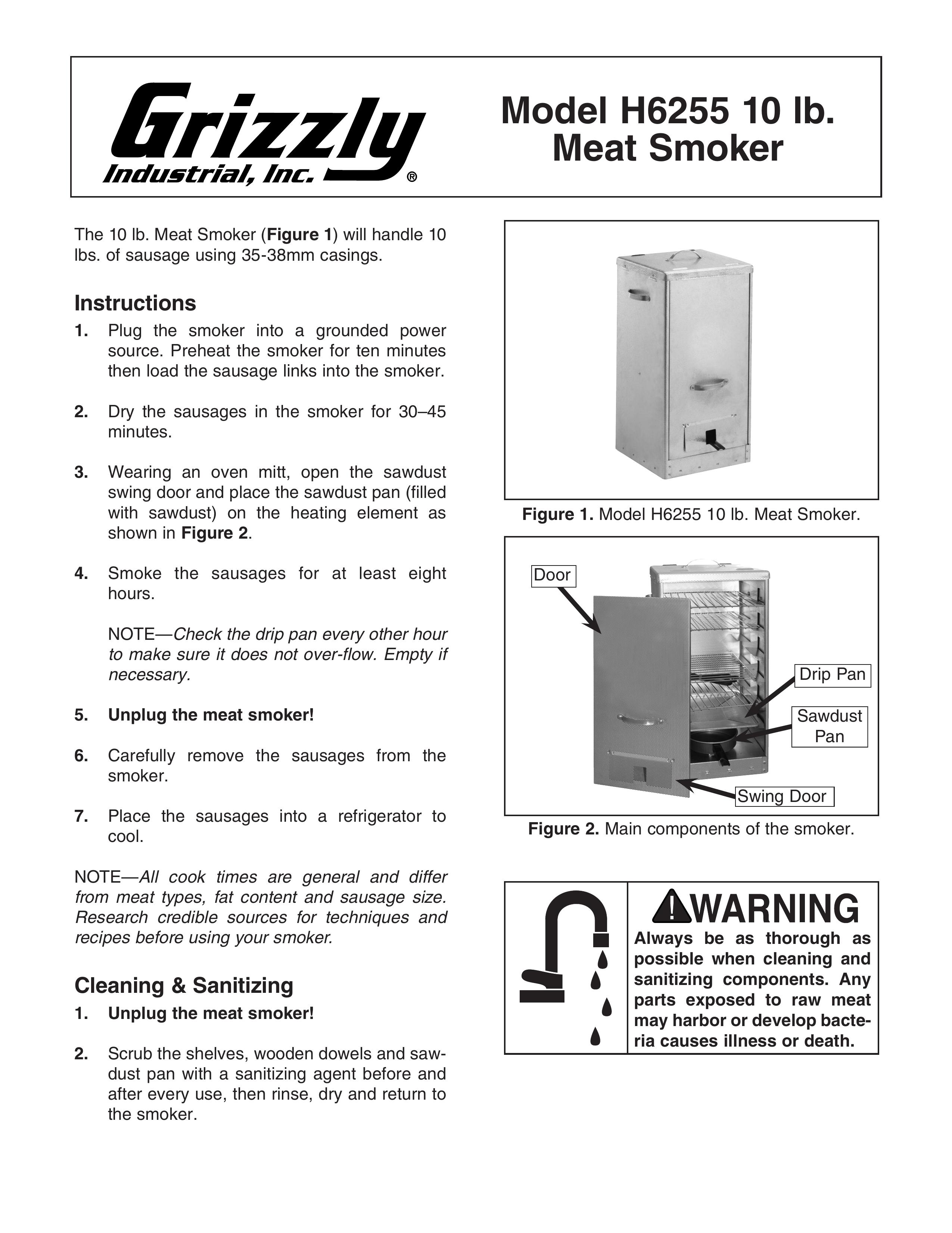 Grizzly H6255 Smoker User Manual
