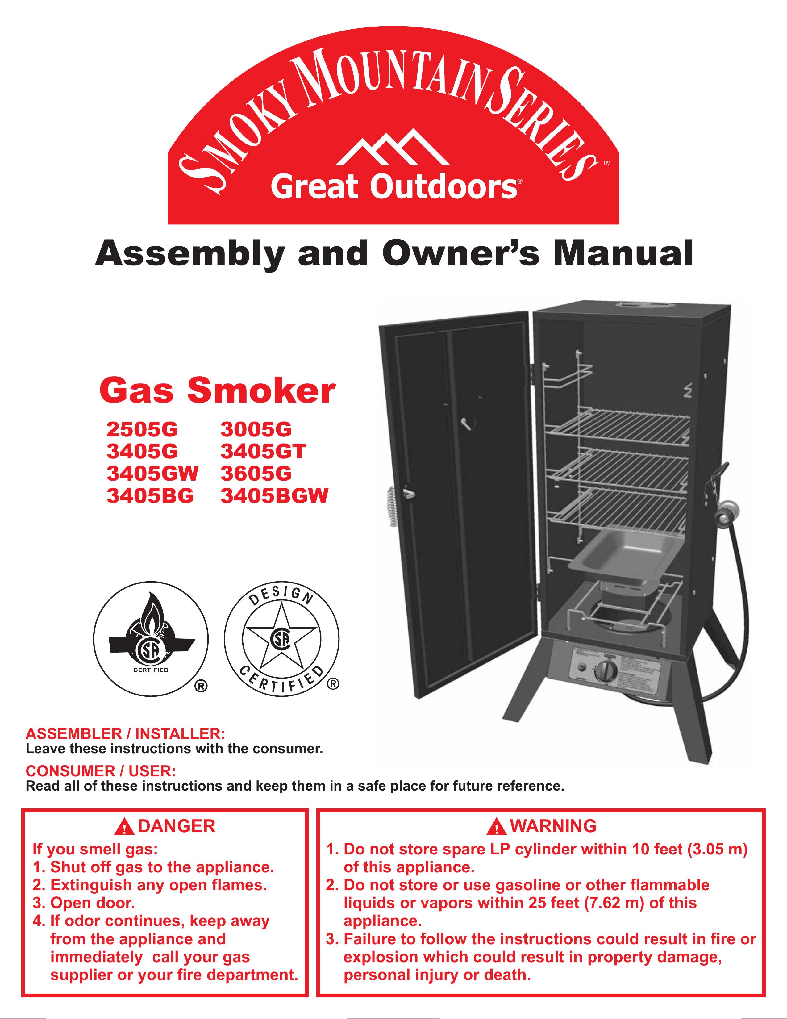 Vermont Casting 2505G Smoker User Manual