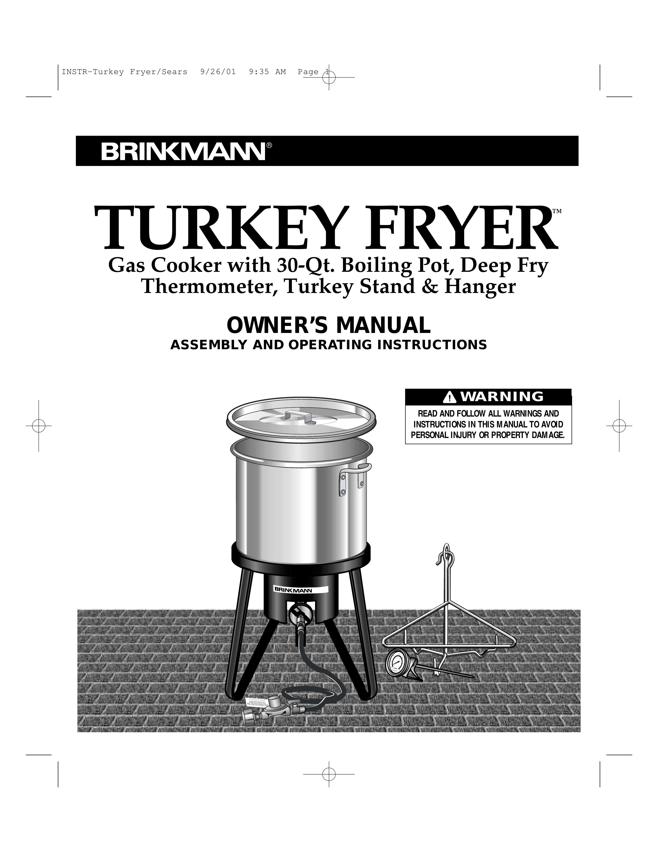 Brinkmann 812-3325-7 Turkey Fryer User Manual