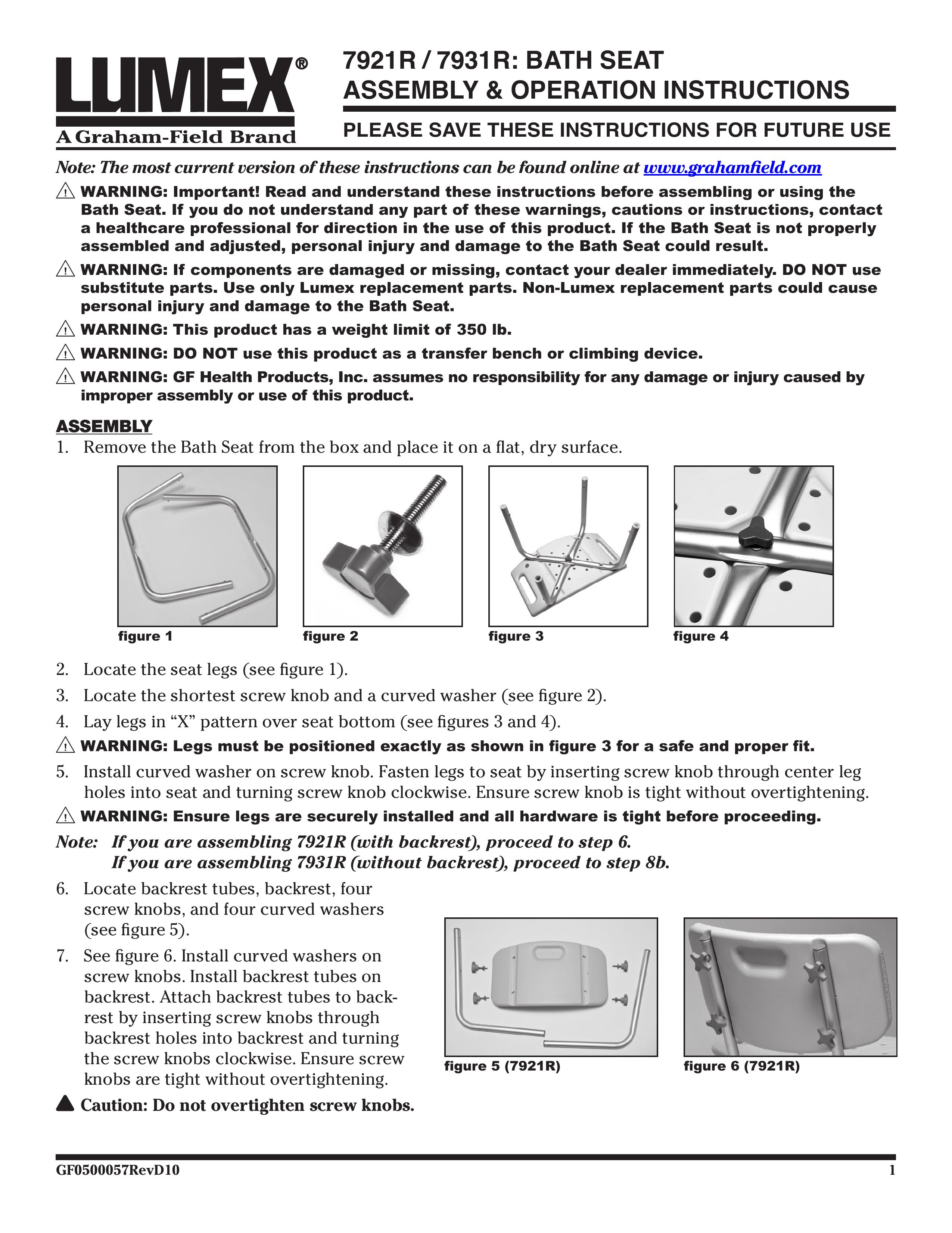 Graham Field 7921R Bathroom Aids User Manual