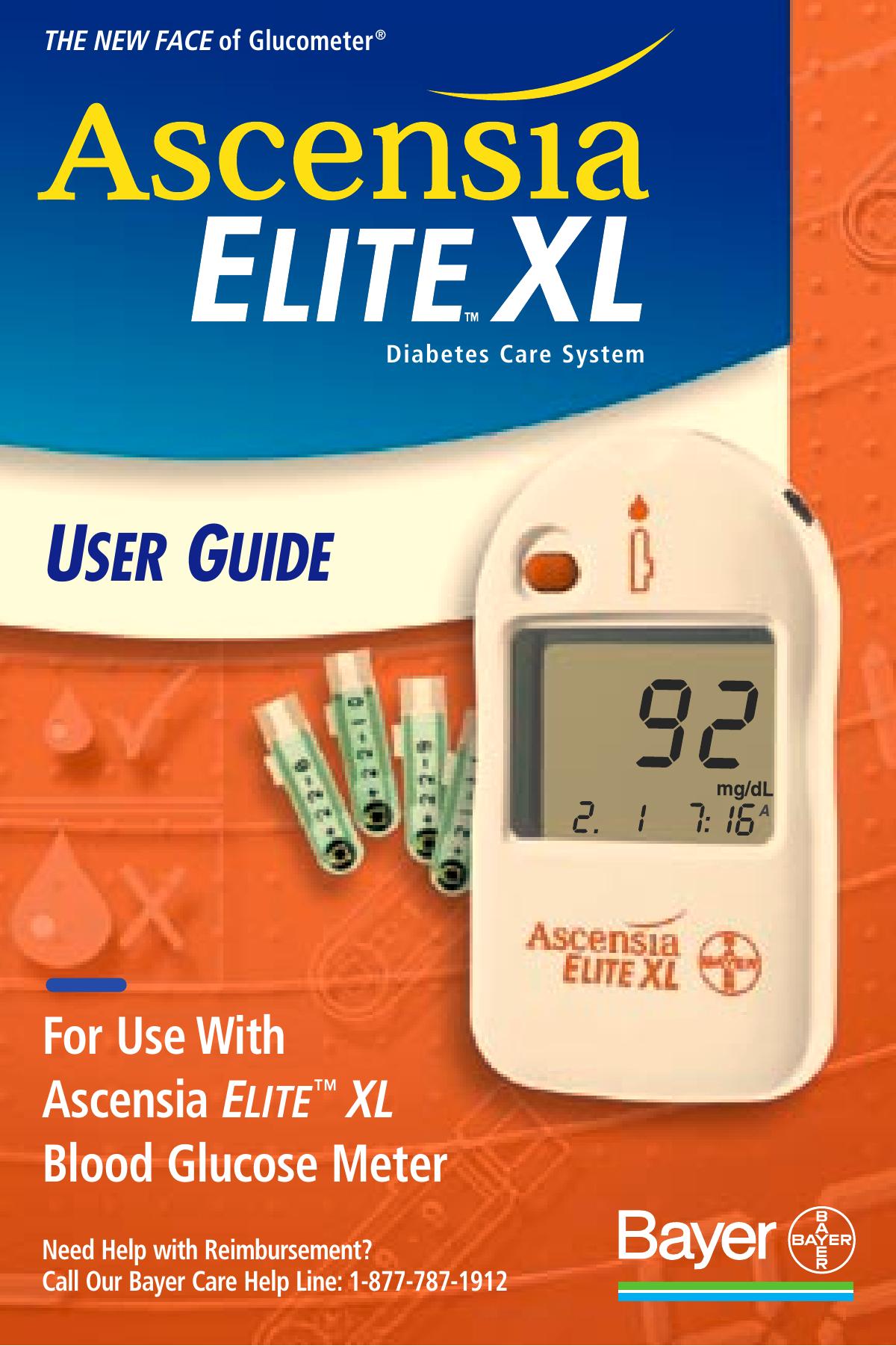 Bayer HealthCare XL Blood Glucose Meter User Manual