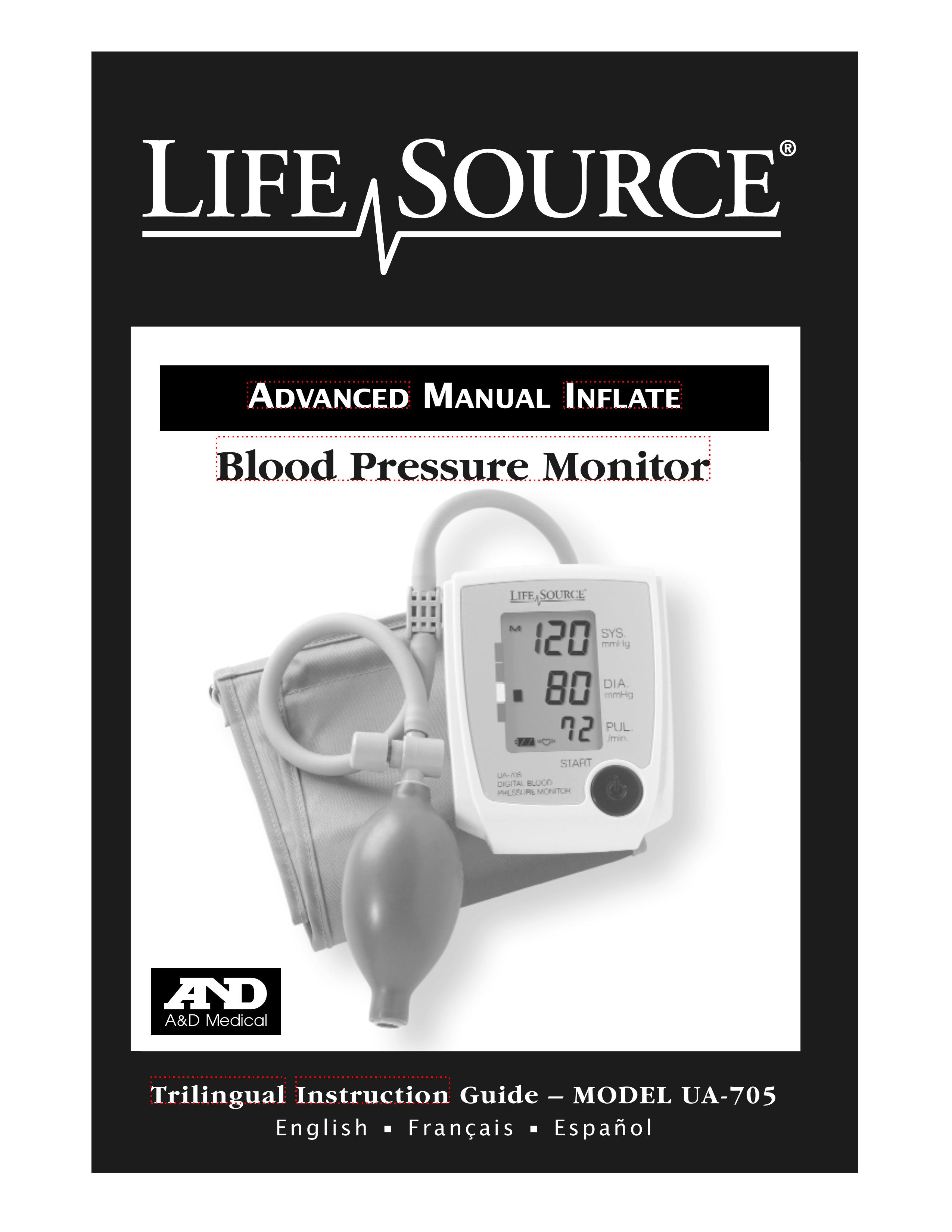 A&D UA-705 Blood Pressure Monitor User Manual