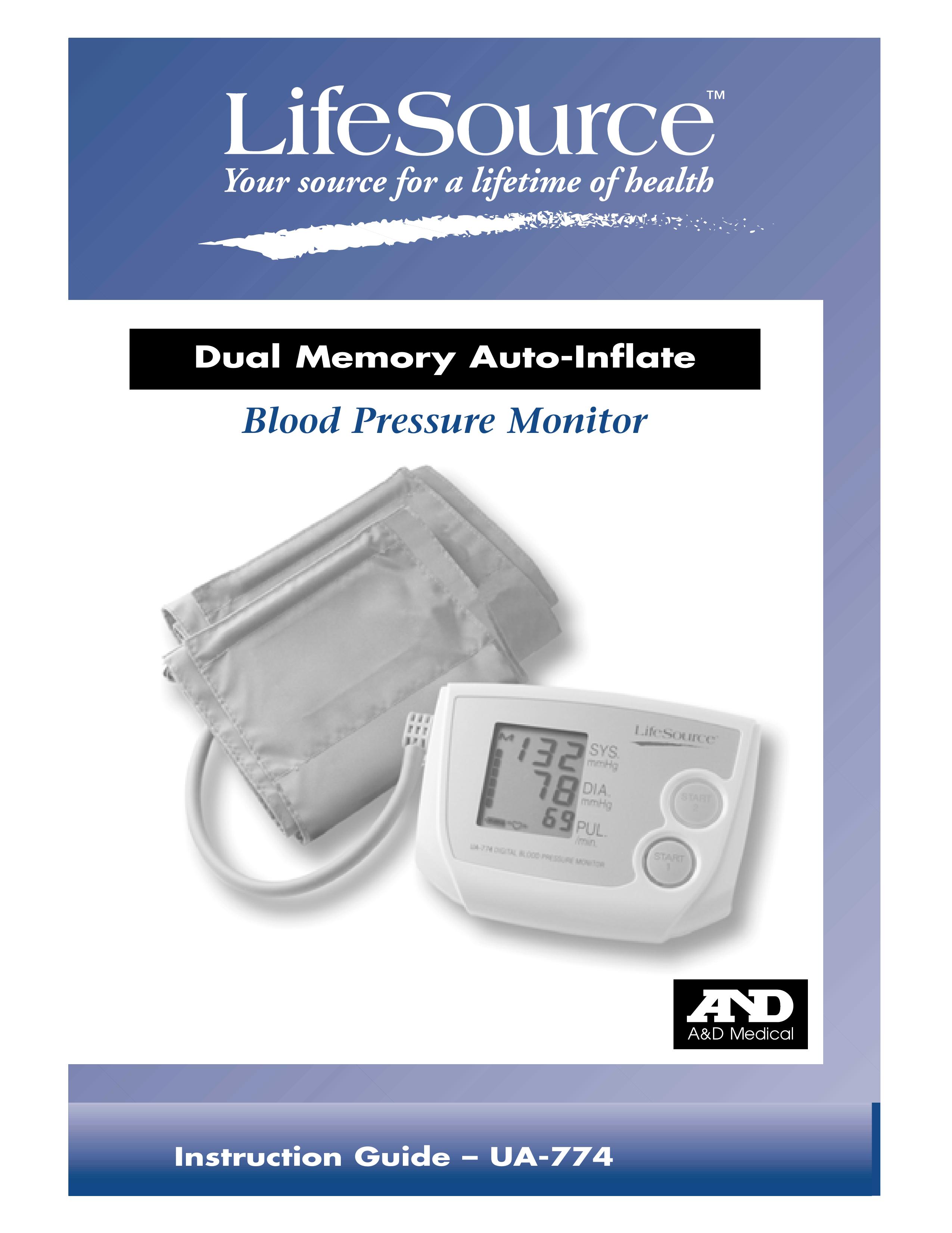 A&D UA-774 Blood Pressure Monitor User Manual