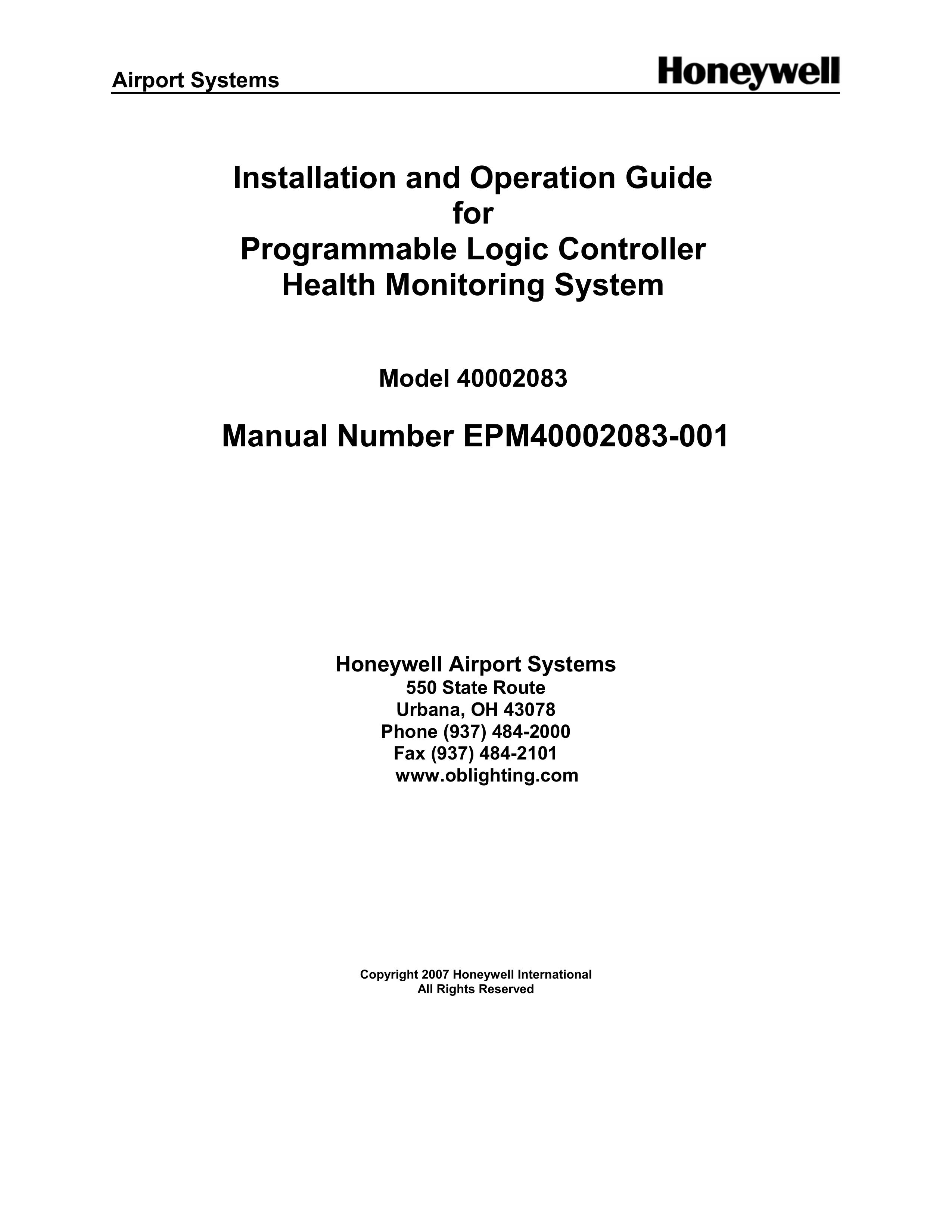 Honeywell 40002083 Blood Pressure Monitor User Manual
