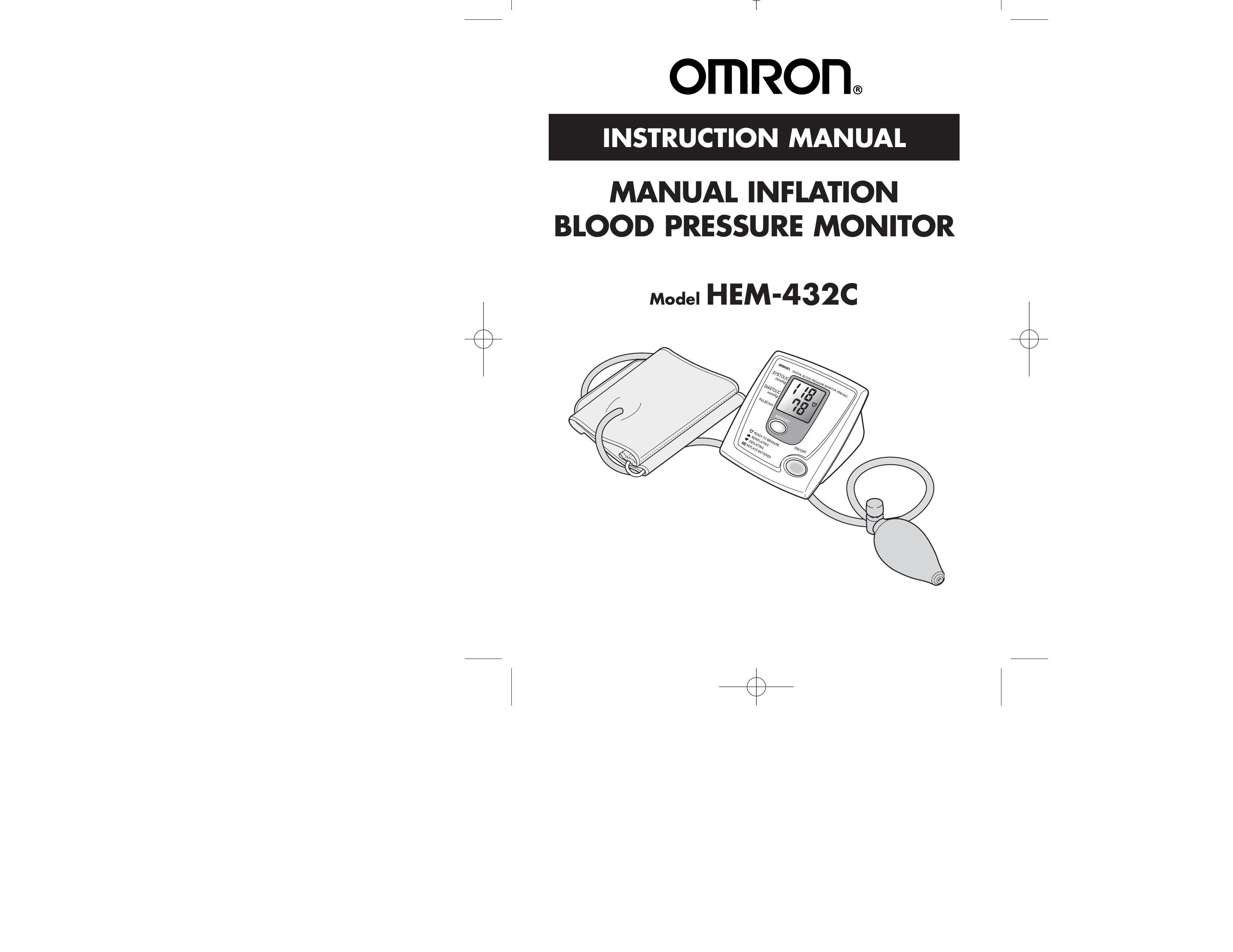 Omron Healthcare HEM-432C Blood Pressure Monitor User Manual