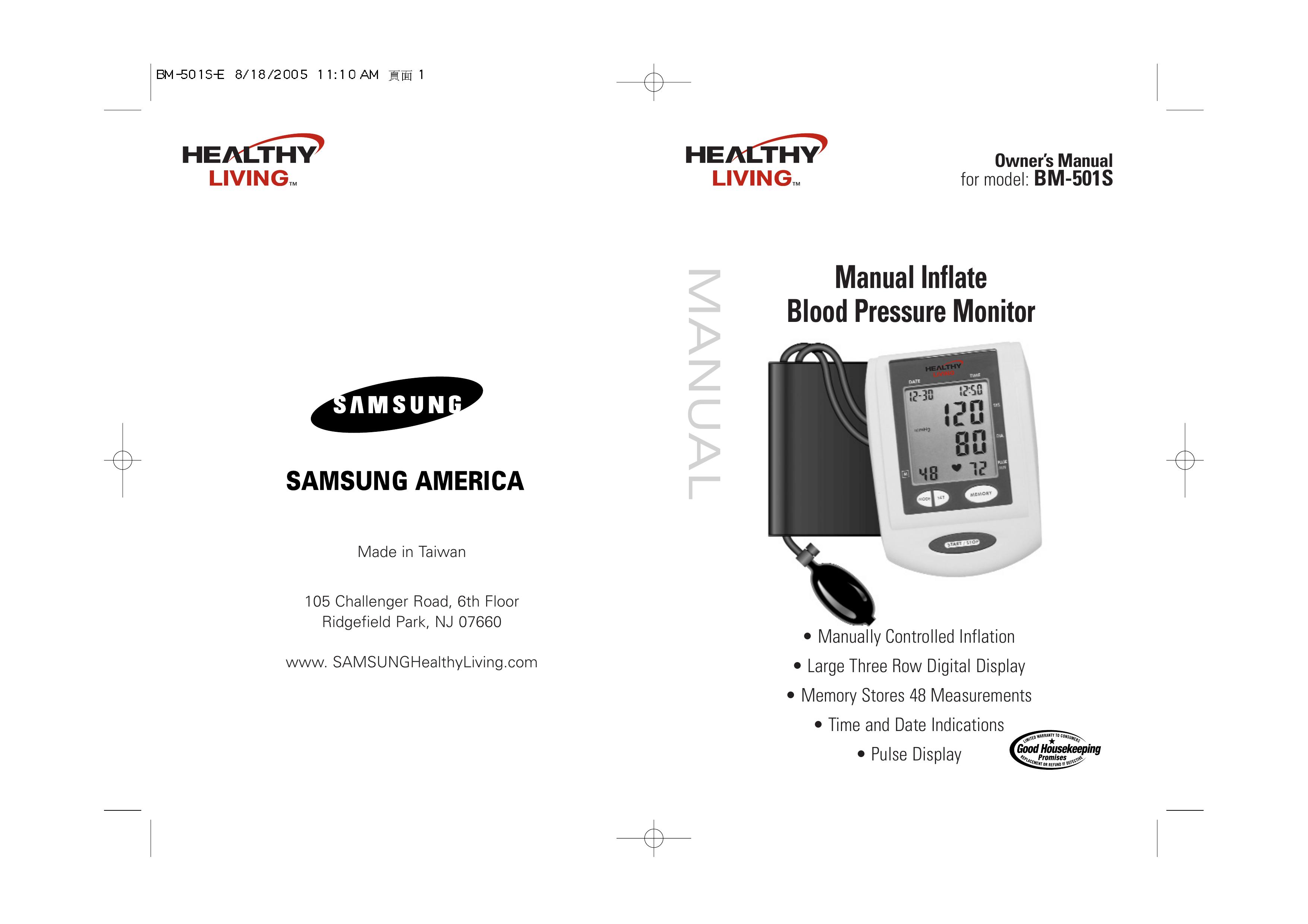Samsung BM-501S Blood Pressure Monitor User Manual