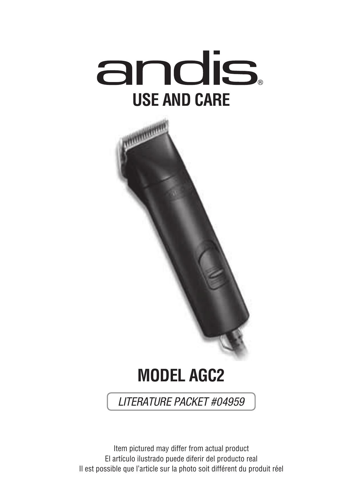 Andis Company AGC2 Electric Shaver User Manual