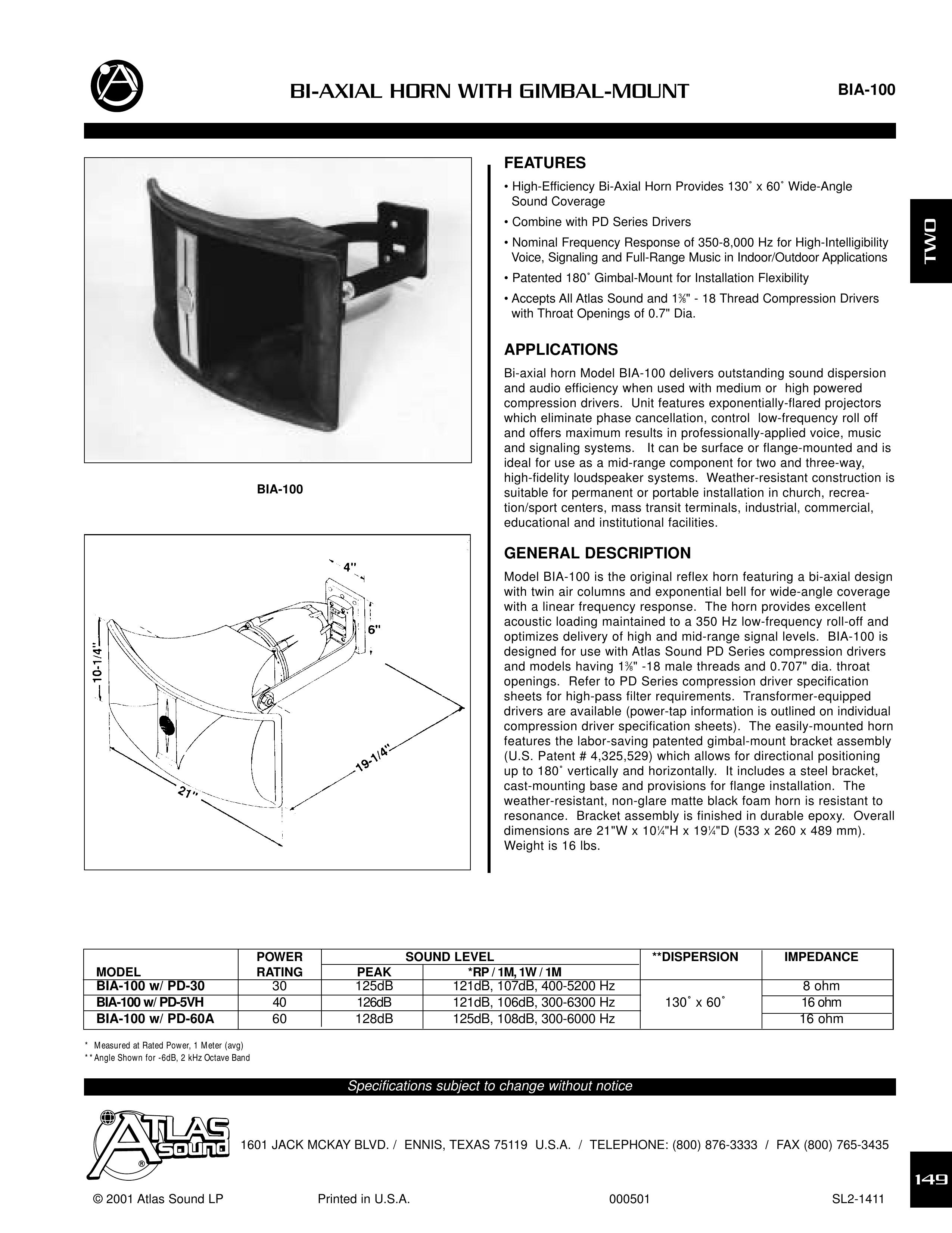 Atlas Sound BIA-100 Electric Shaver User Manual