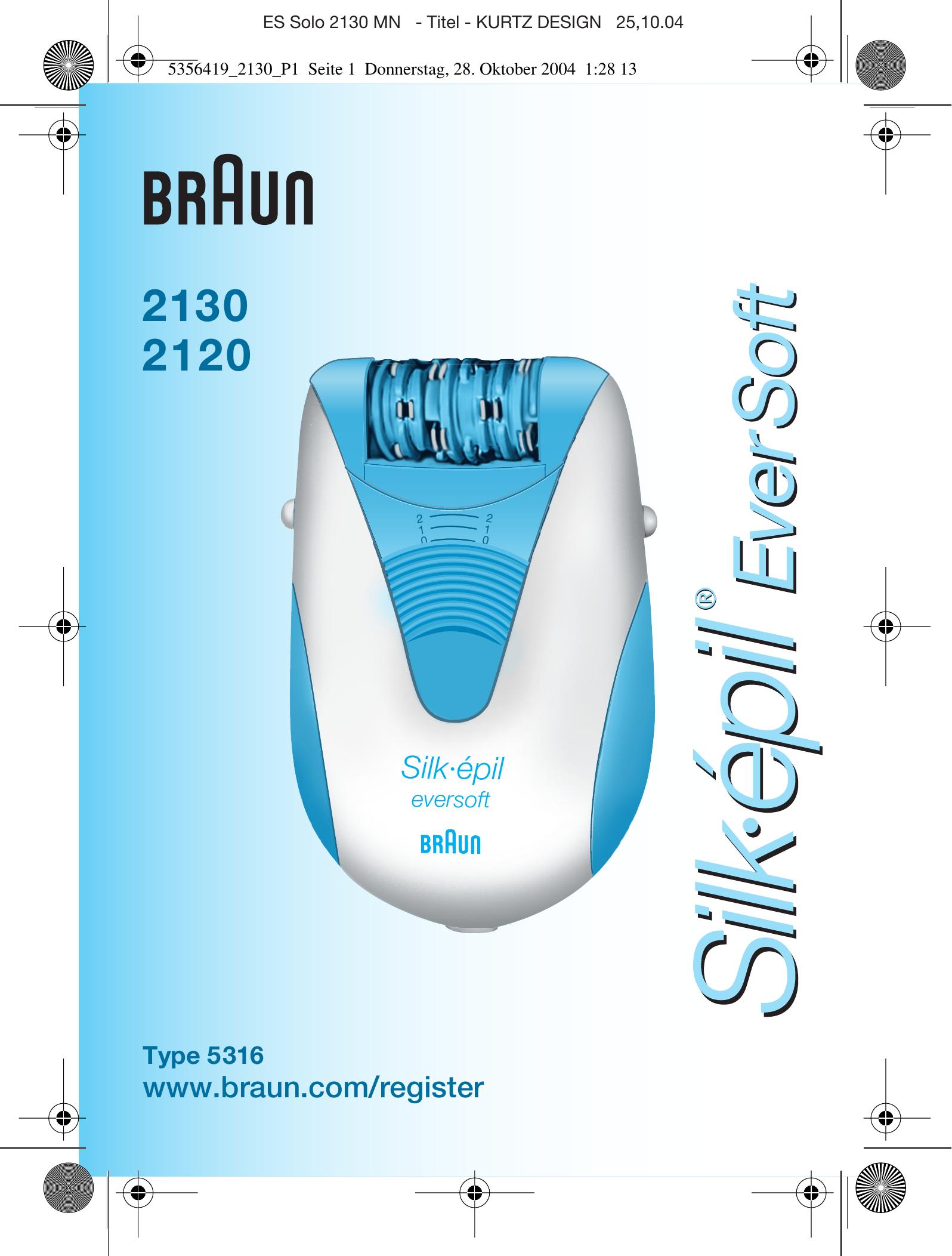 Braun 2130 Electric Shaver User Manual