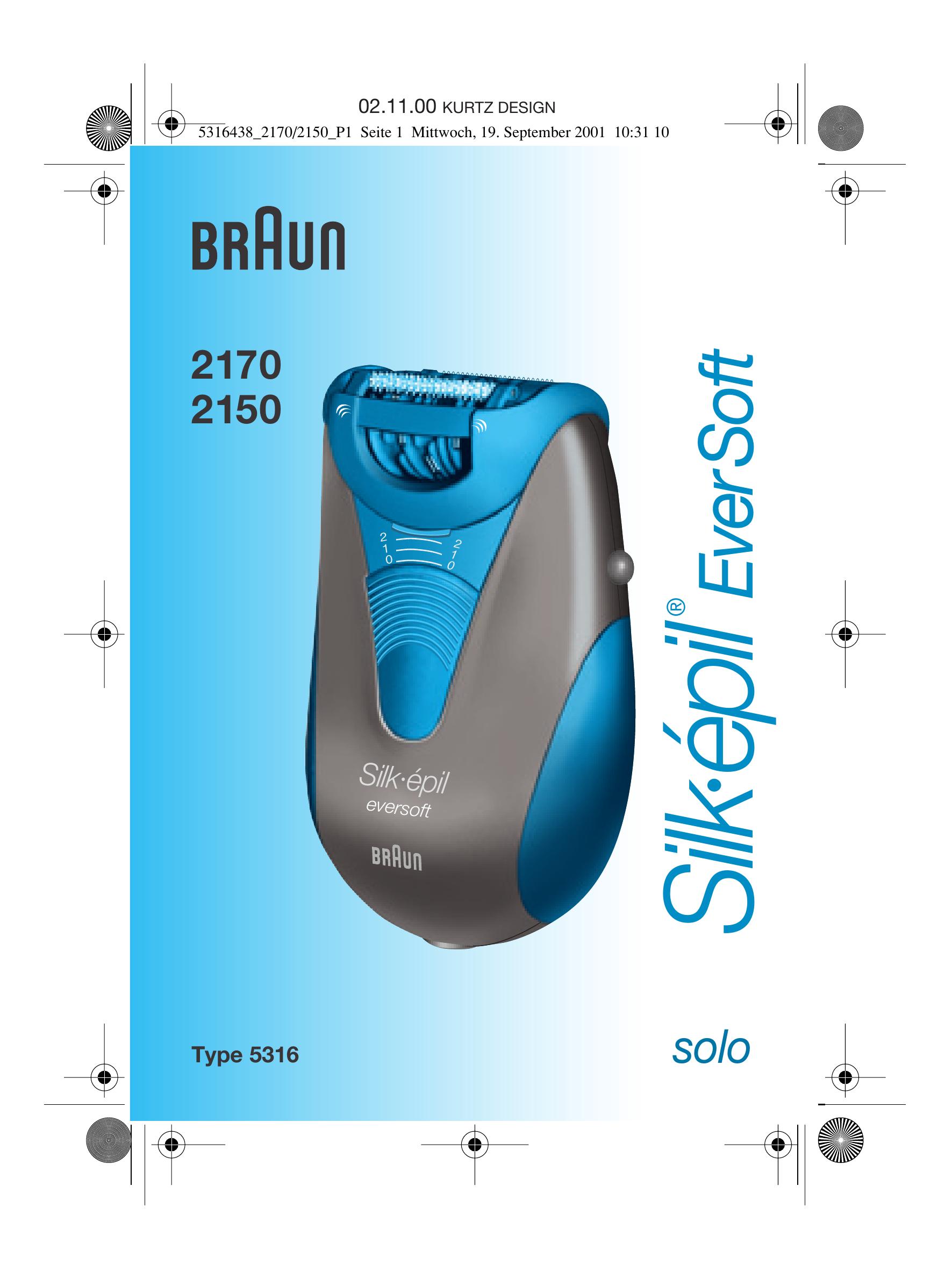 Braun 2170 Electric Shaver User Manual