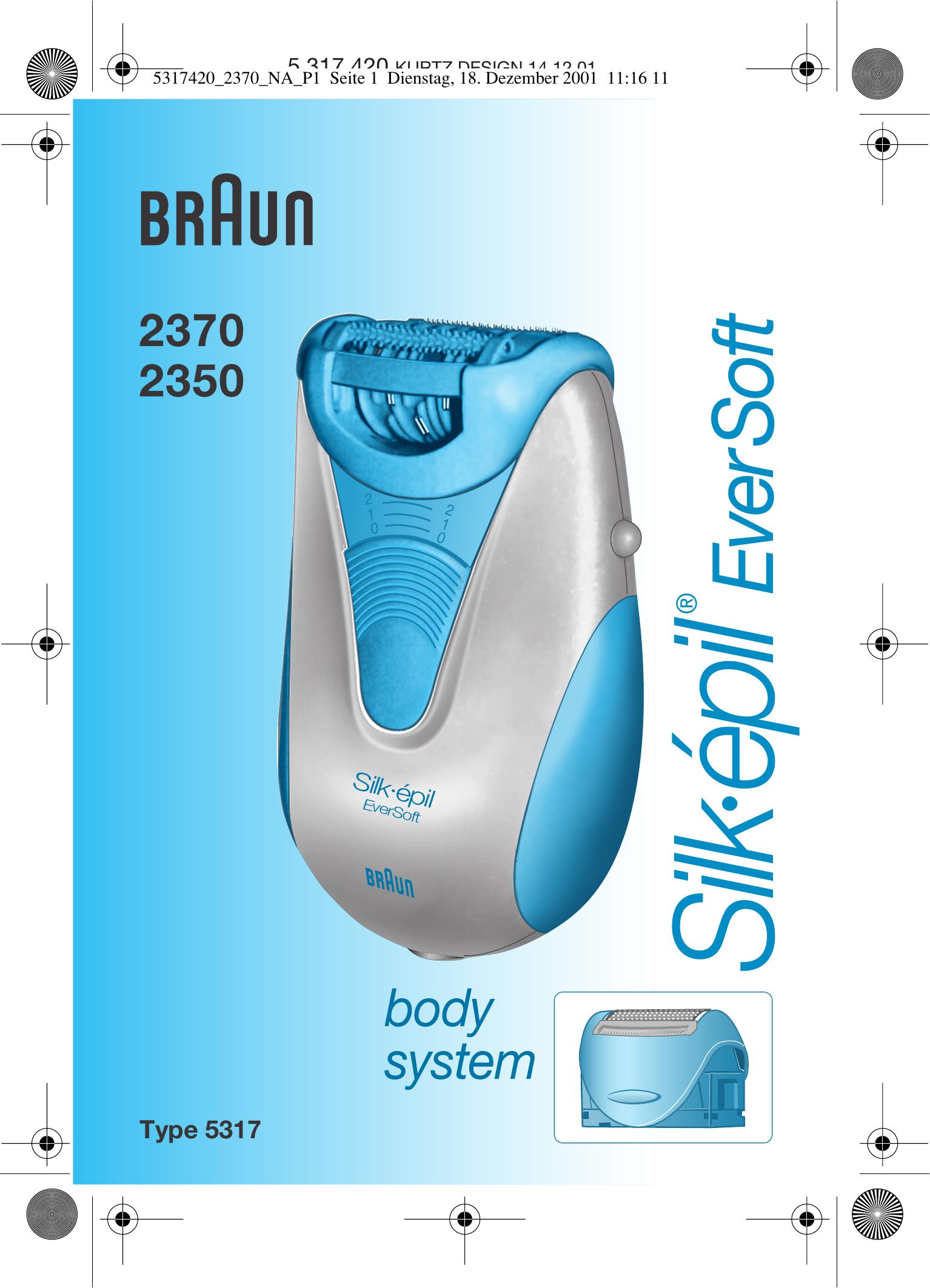 Braun 2370 Electric Shaver User Manual
