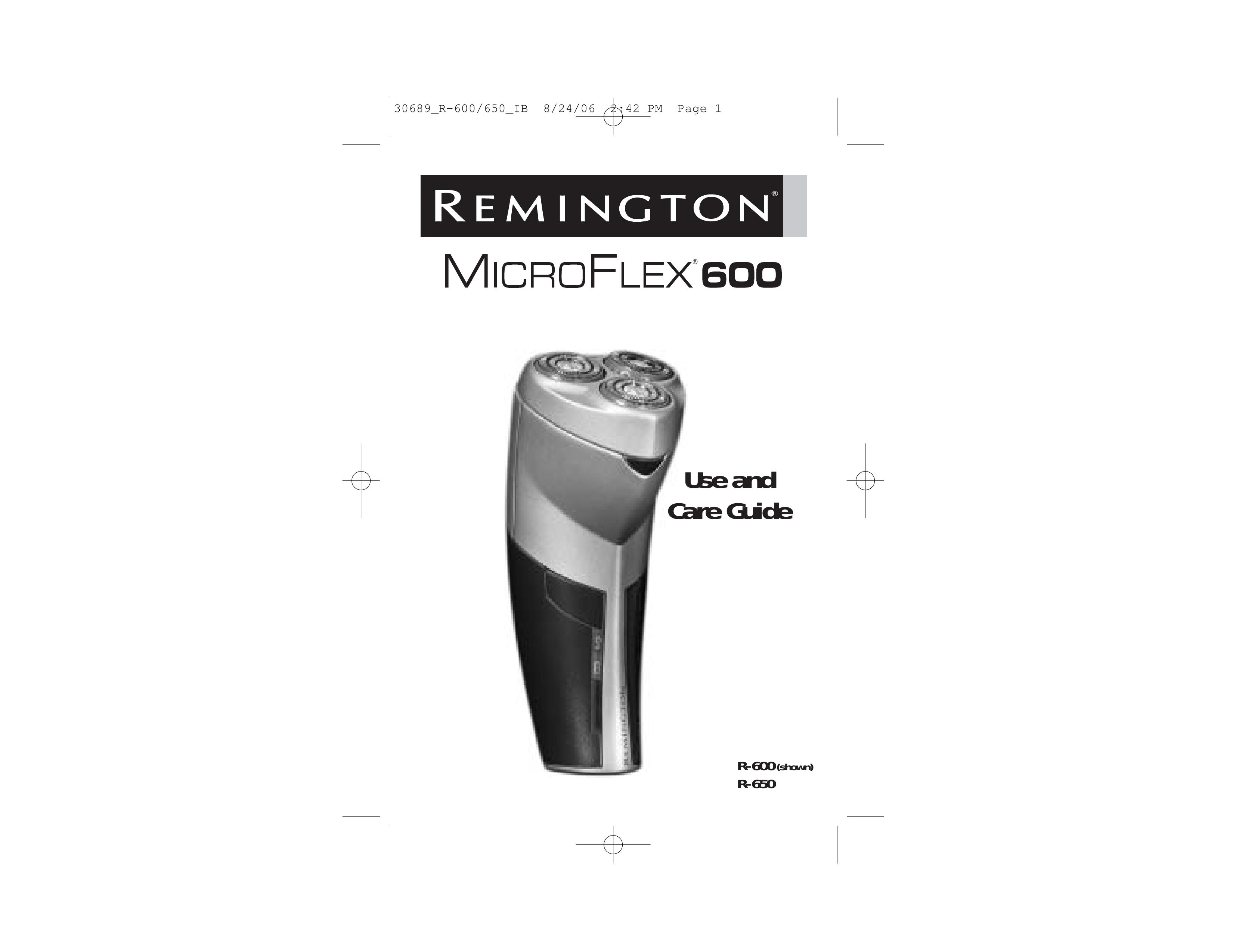 Remington MicroFlex 600 Electric Shaver User Manual
