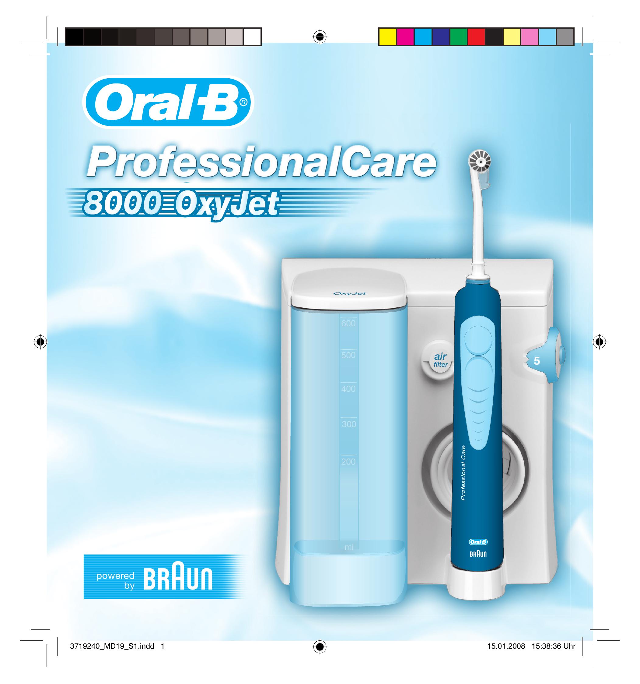 Braun 8000 OxyJet Electric Toothbrush User Manual