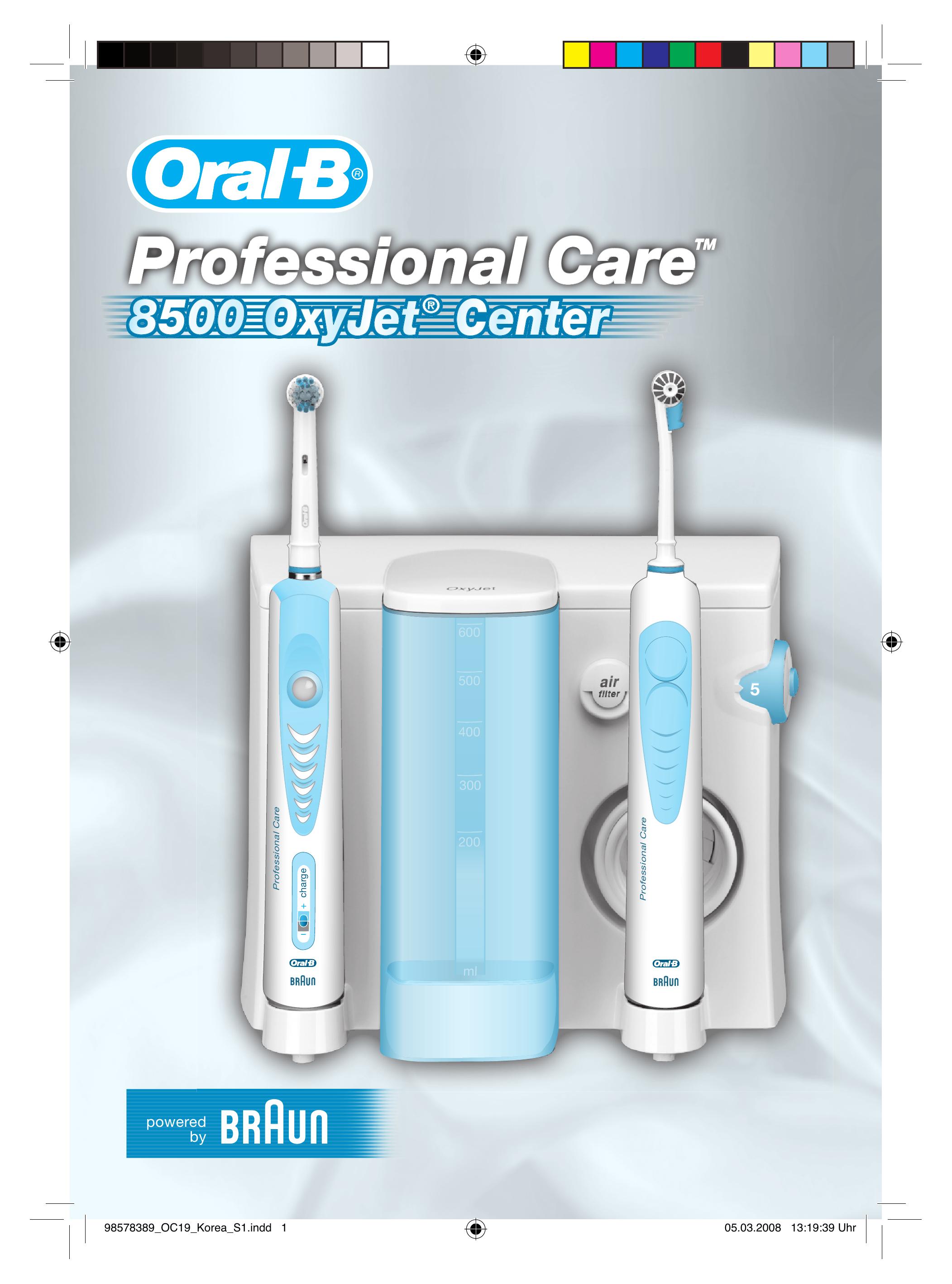 Braun 8500 OxyJet Electric Toothbrush User Manual
